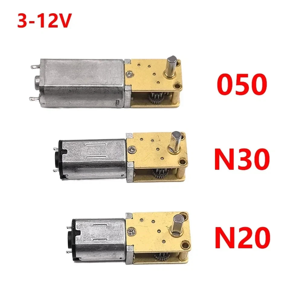 Micro 050 N30 N20 Worm Gear Motor DC3V-12V 6V 9V 4-762Rpm Slow Speed All Metal G
