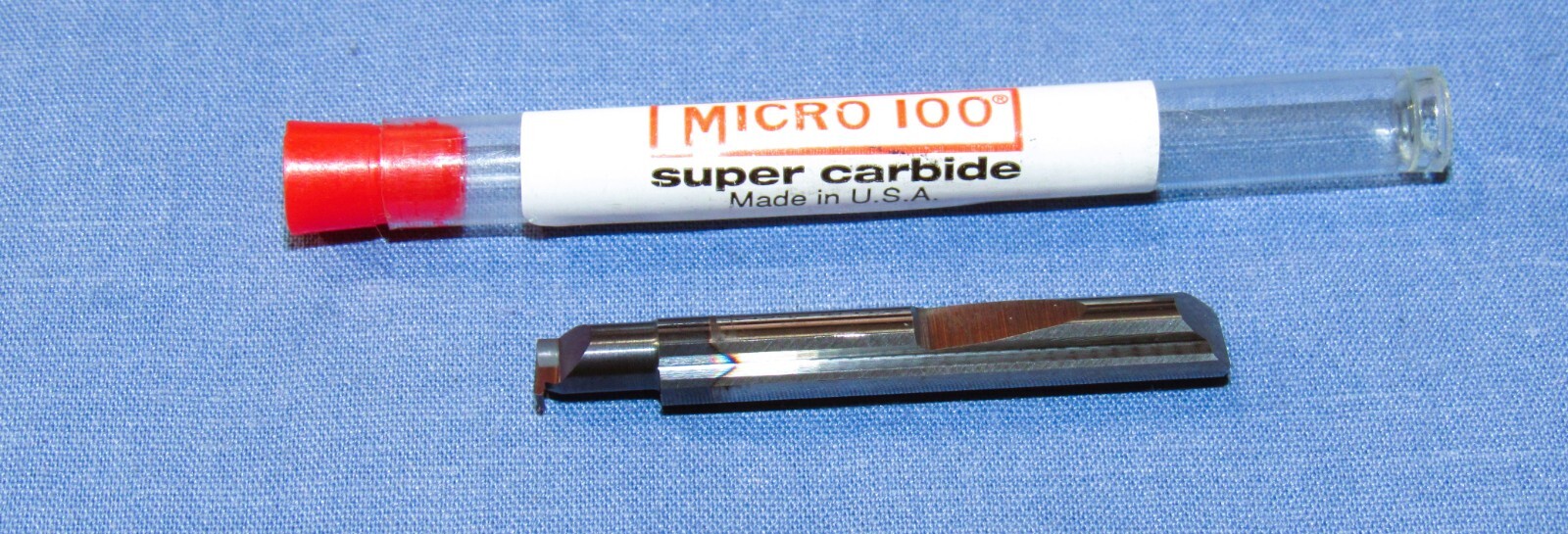 Micro100 Carbide Quick Change Grooving Tool 0.20″ W. X 0.010″R .180″ Head Dia.