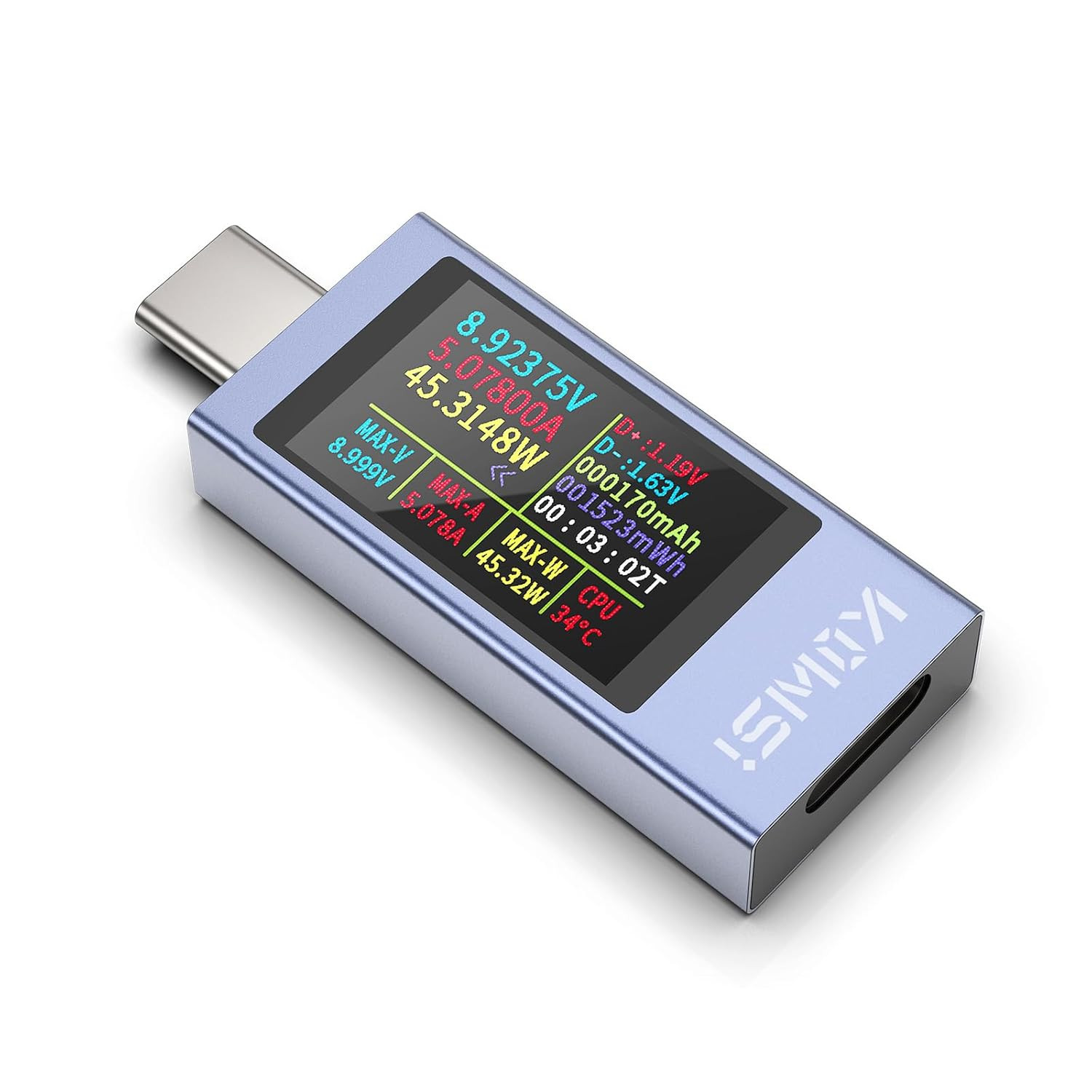 YOJOCK 360W USB C Tester Power Meter, 4-30V 0-12A Type-C PD Tester Digital Multi