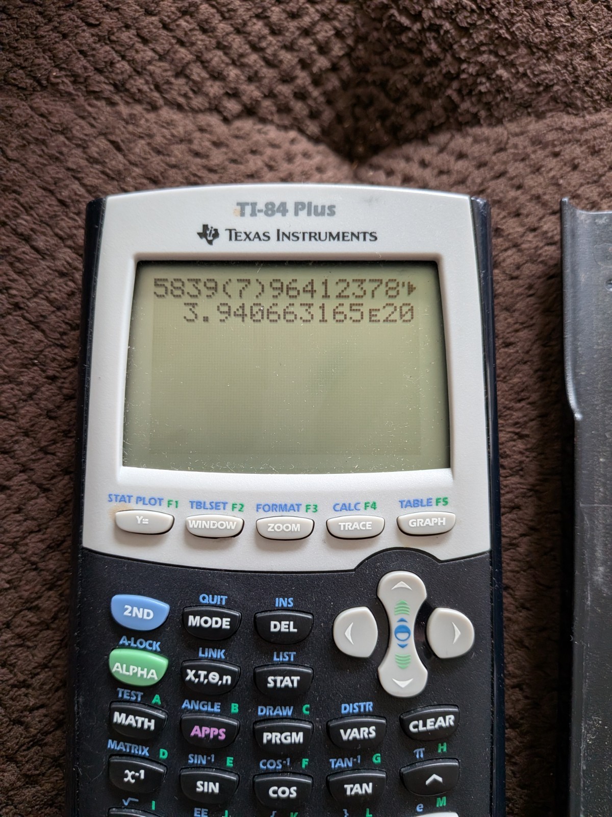 Texas Instruments TI-84 Plus Graphing Calculator Tested W/ Slip Cover VERY GOOD