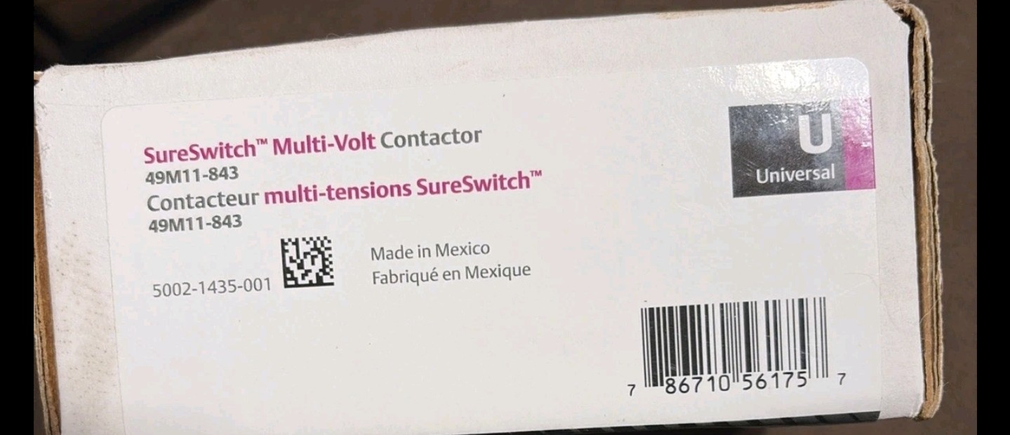 White-Rodgers 49M11-843 SureSwitch Multi-Volt Contactor 40 Amps 1 2 Pole