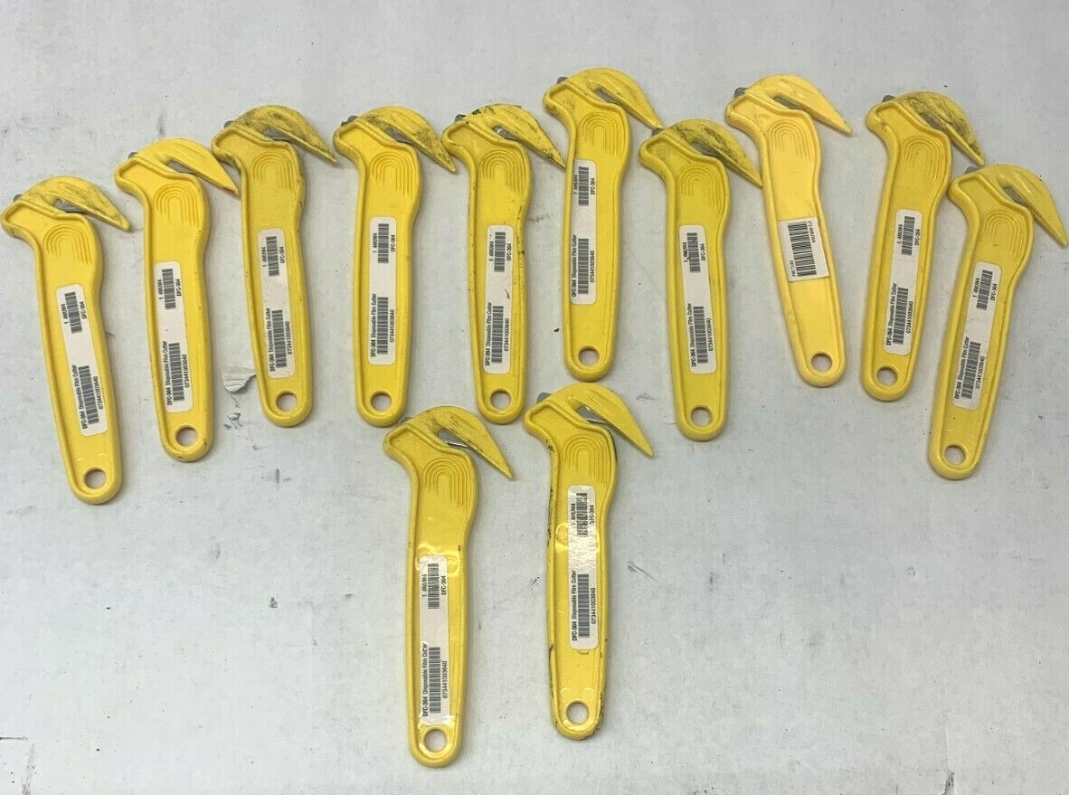 PHC ,SAFE CUTTERS, HOOK-STYLE ,DISPOSABLE FILM CUTTERS, DFC-364, LOT OF 12