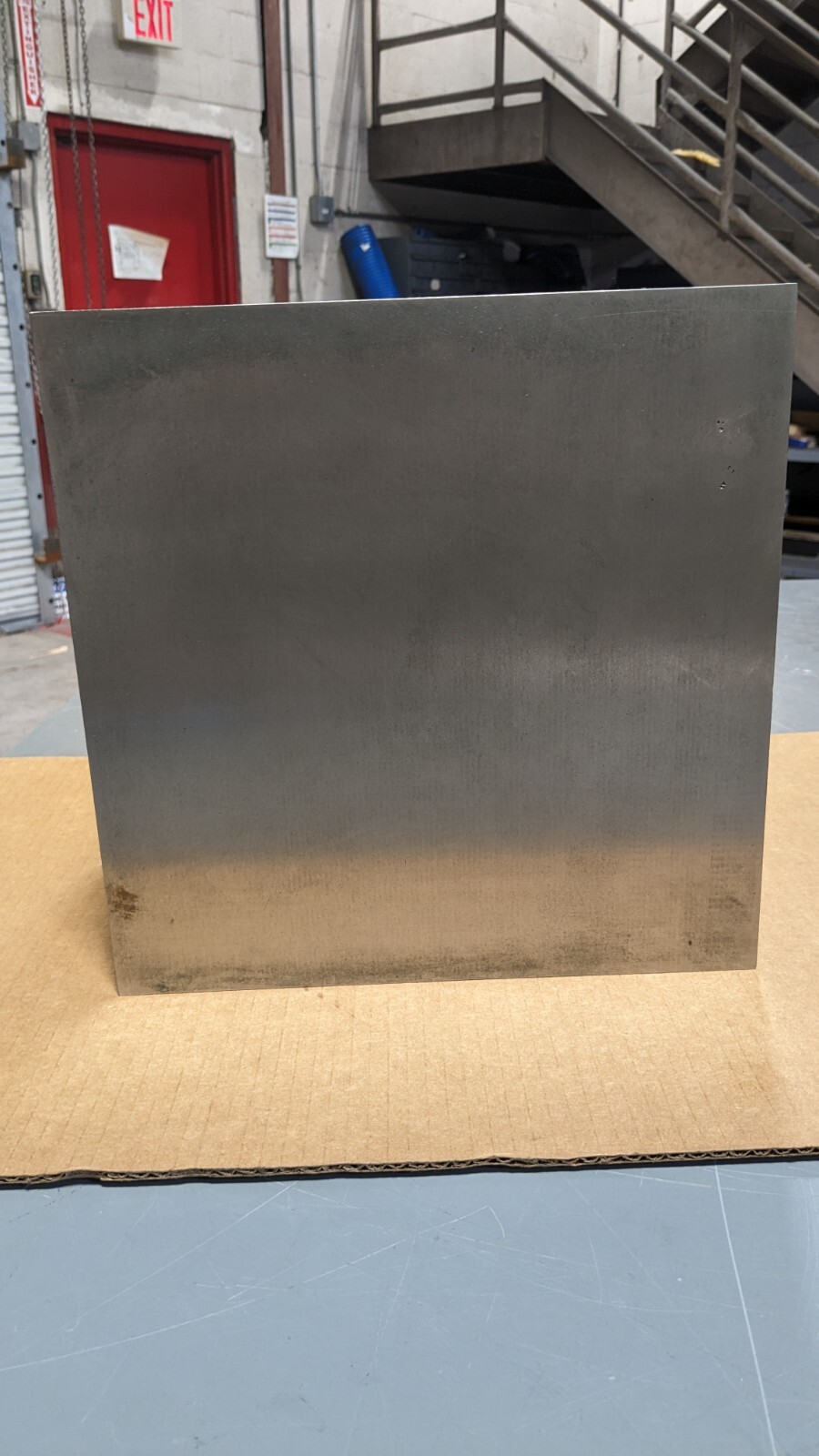 Machined Angle Plate 12″ x 12″ x 12″ Cast Iron Flat Surface Double Web Damaged