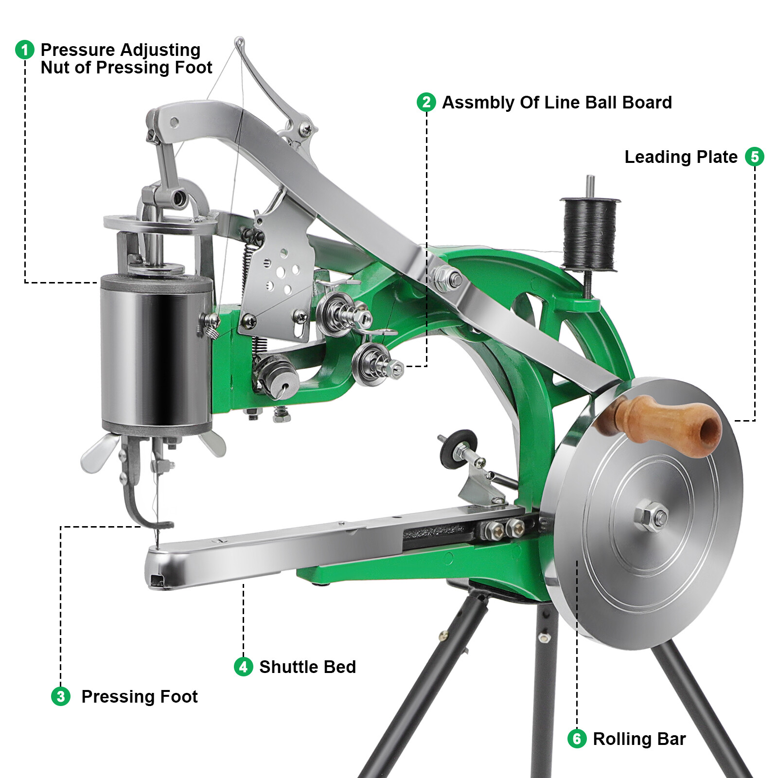 Shoe Repair Machine Making Sewing Hand Manual Leather/Cotton/Nylon Needle