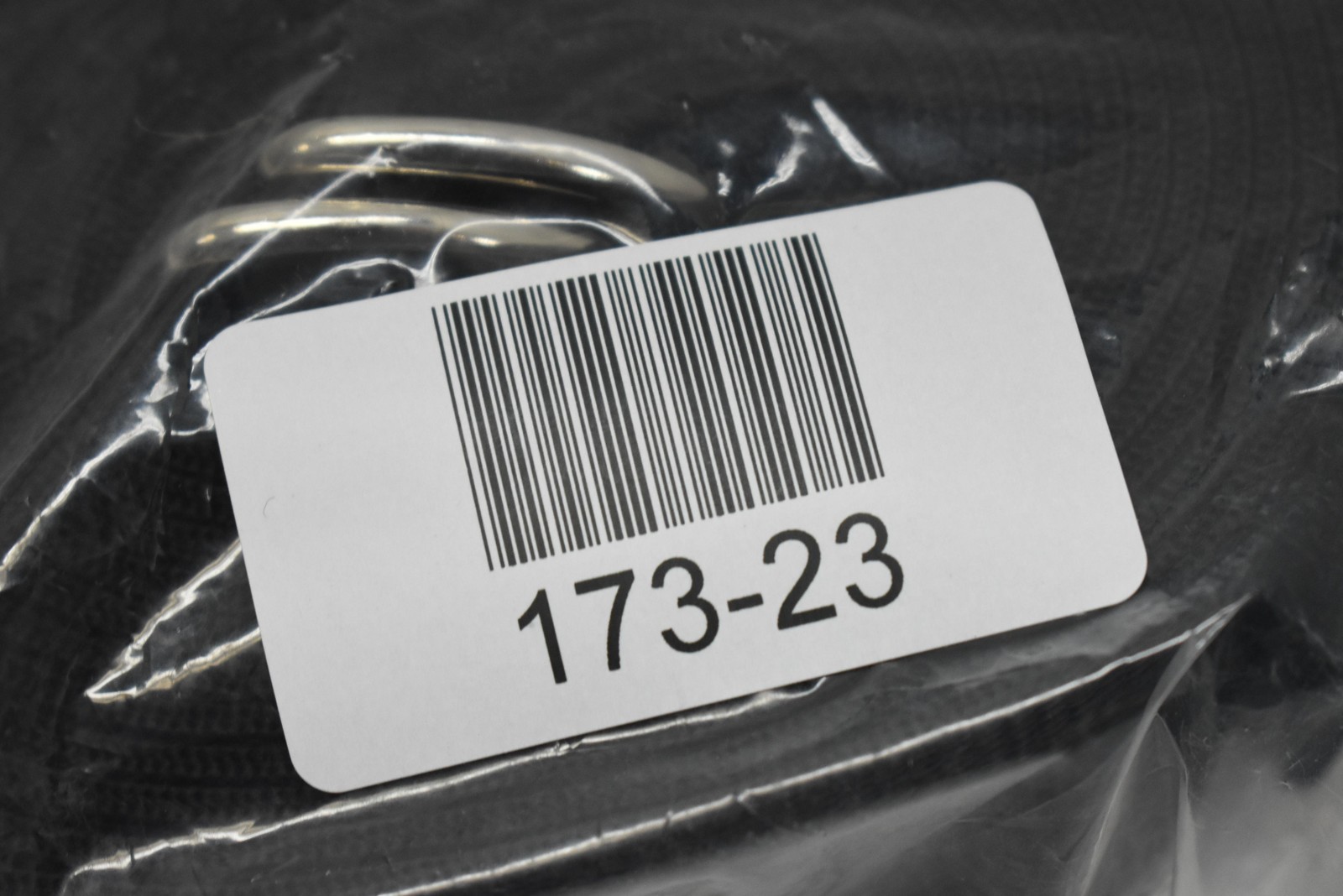 DMS 250201 Black Nylon Medical Webbing Strap Belt Roll Metal D-Rings Made USA