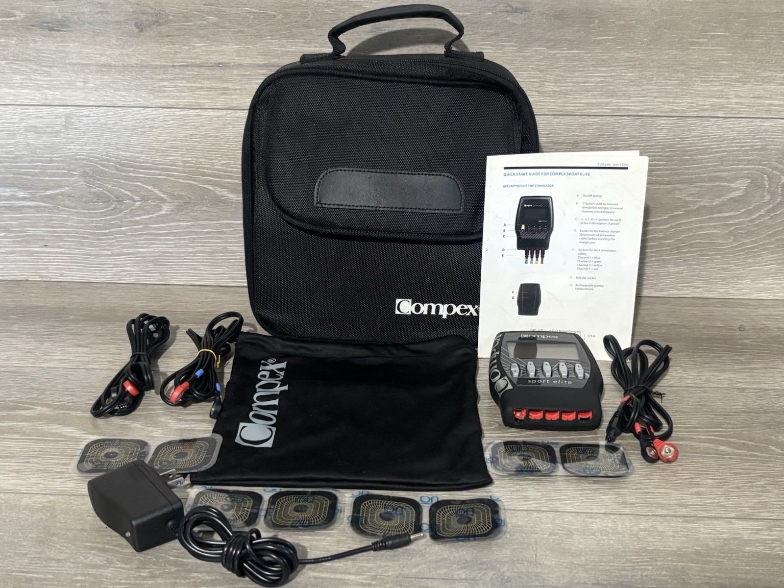 Compex Sport Elite EMS Unit (It won’t turn on) AS-IS PARTS OR REPAIR, READ BELOW