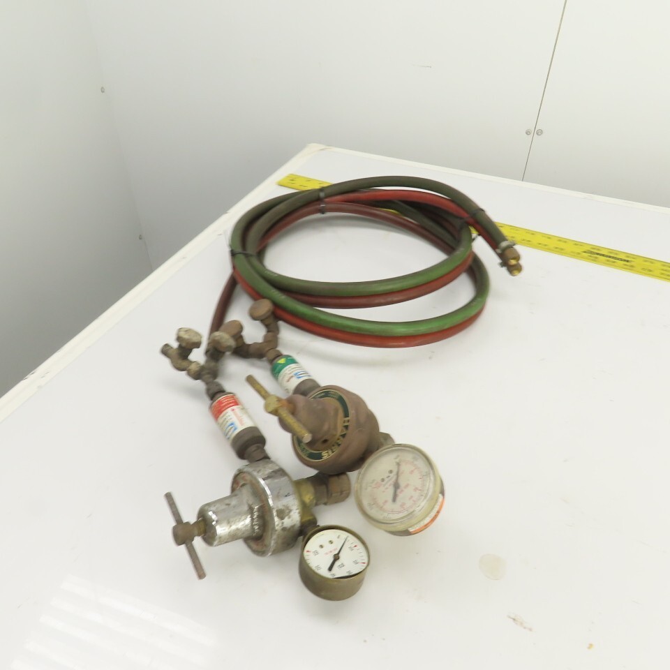 Harris Oxygen & Acetylene Regulator/Hose Assembly 6′ W/ Arrestor