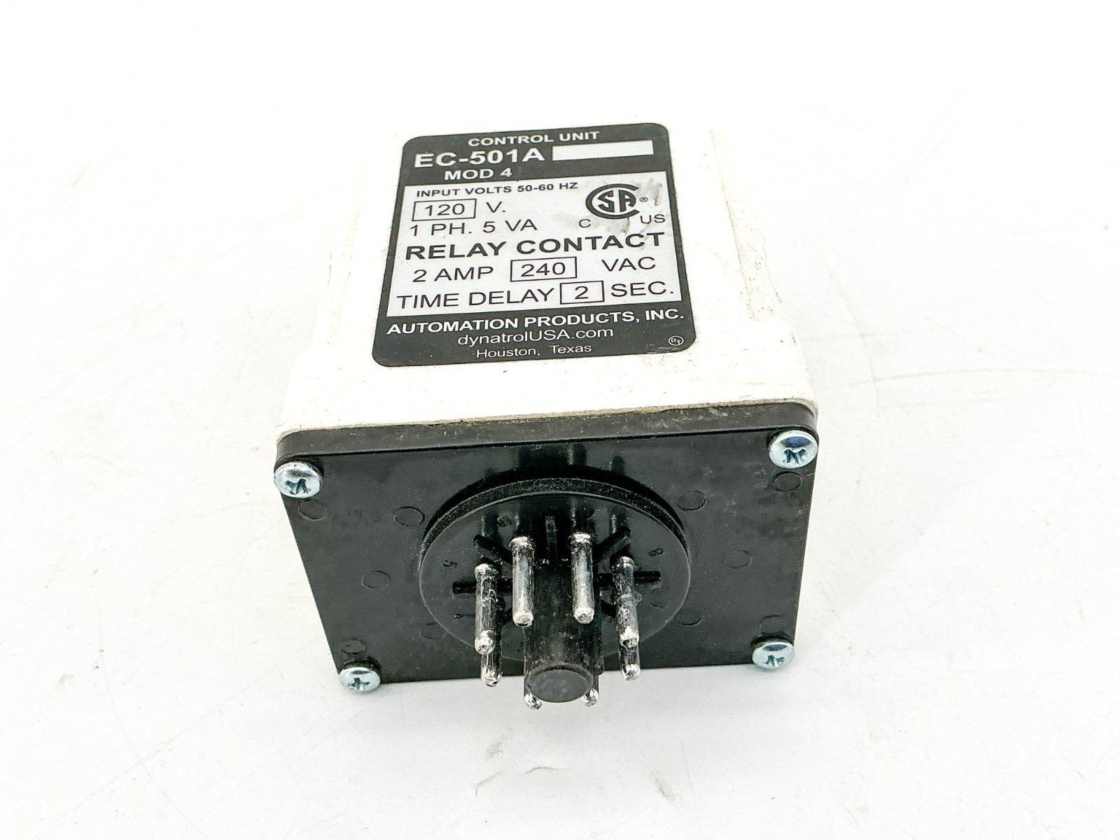 New Automation Products Inc. EC-501A MOD 4 Control Unit Relay120V 1PH 5VA No Box