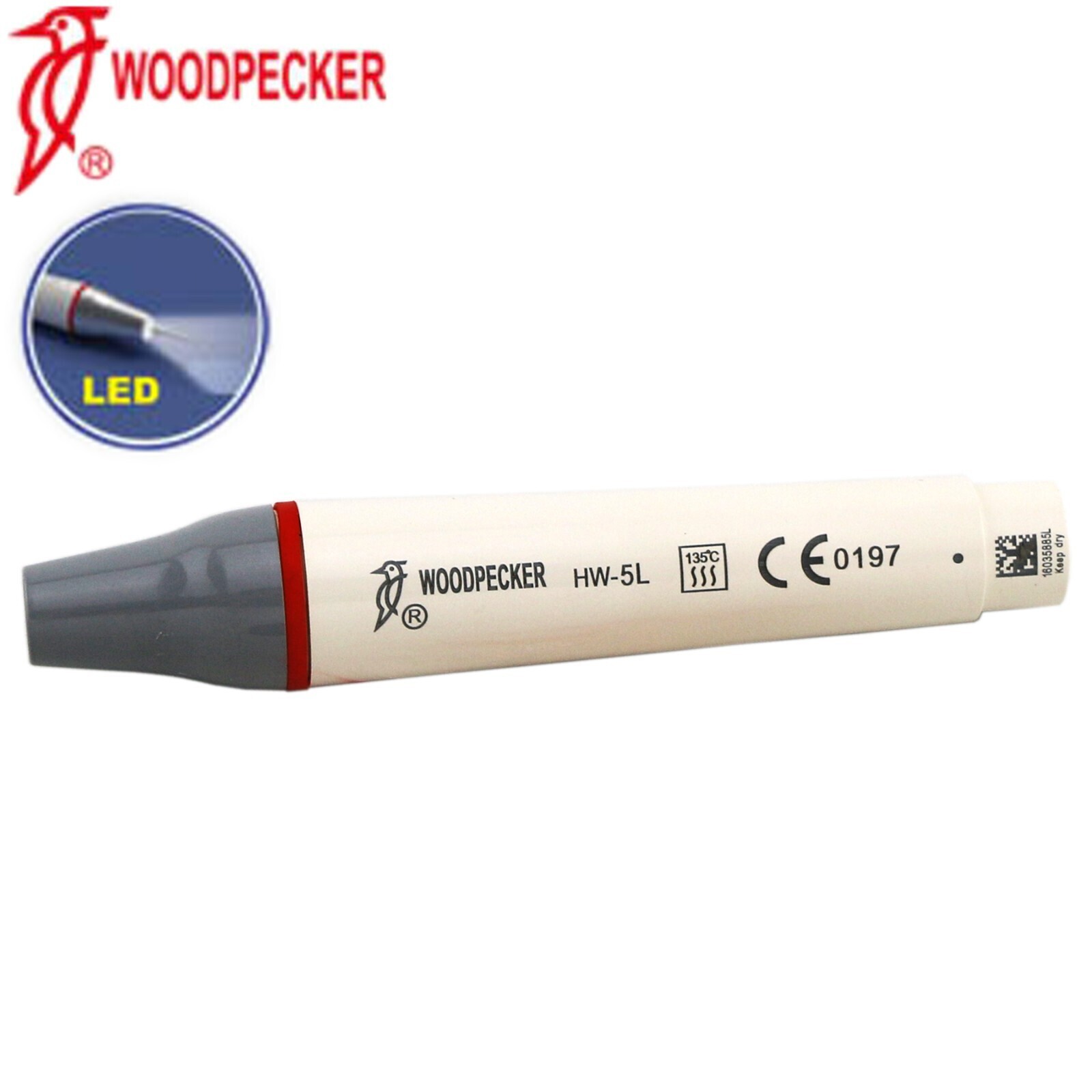 Woodpecker HW-5L Piezo Scaler Handpiece Fits All EMS Scalers Except 600 With LED