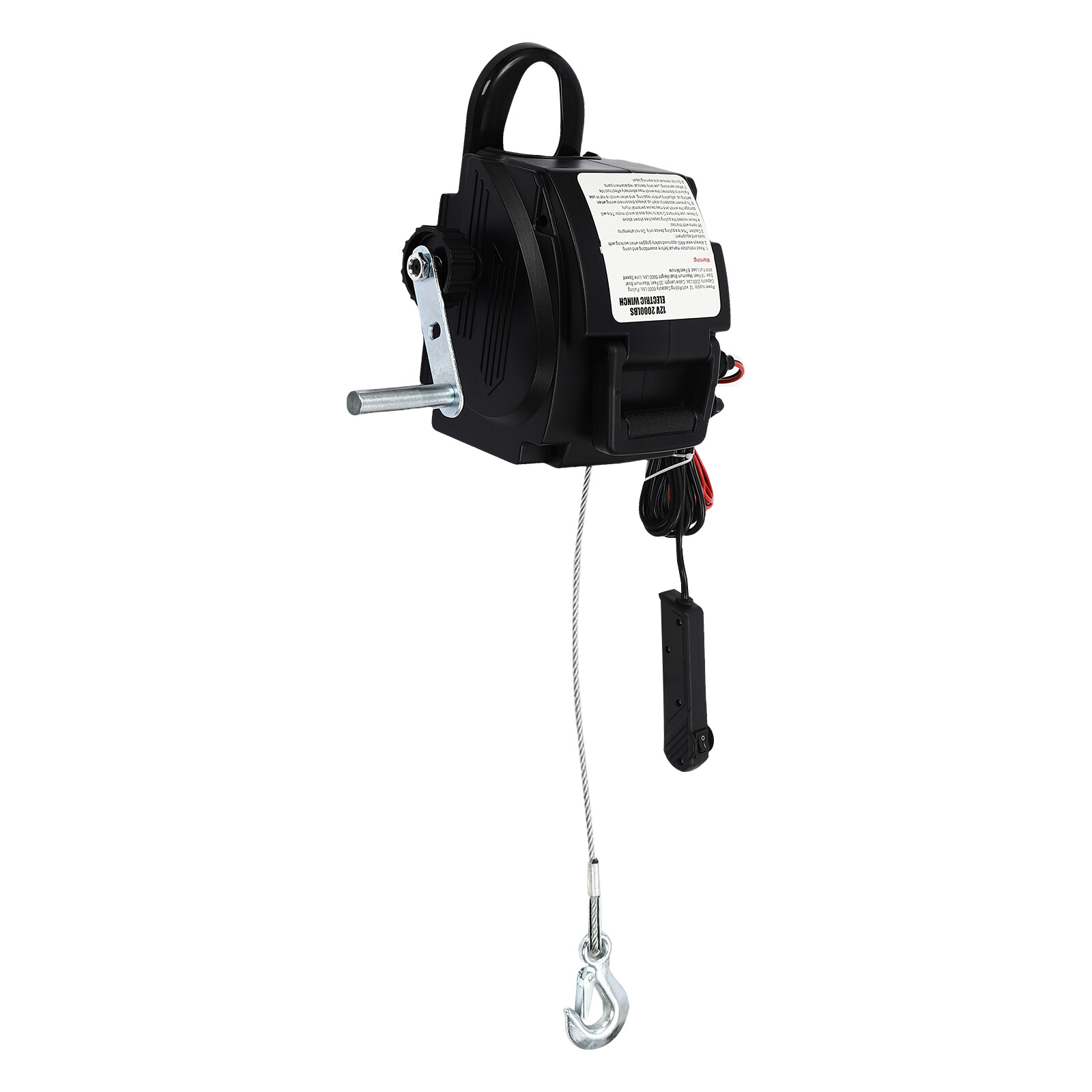Electric Winch 6000lbs-300W Marine/ATV Winch, Remote Control Hand/Wire Control