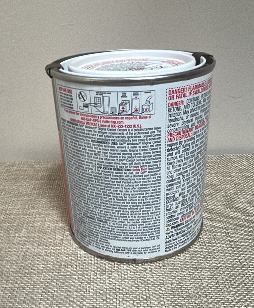 Weldwood Pt. the Original Contact Cement 7079800271 Interior/Exterior 16 Oz Can
