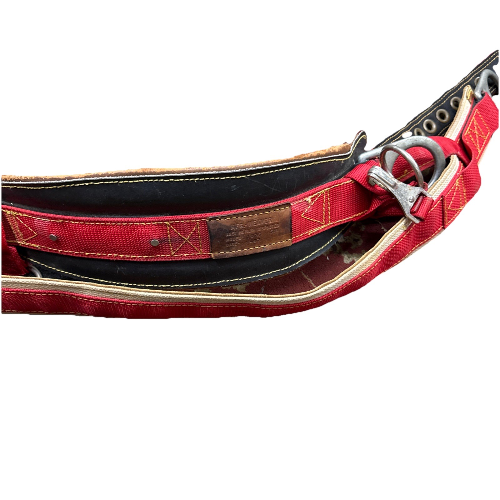 Climb Right Spyder MFG Climbing Saddle Lanyard Kit Weaver Leather Pads 1030