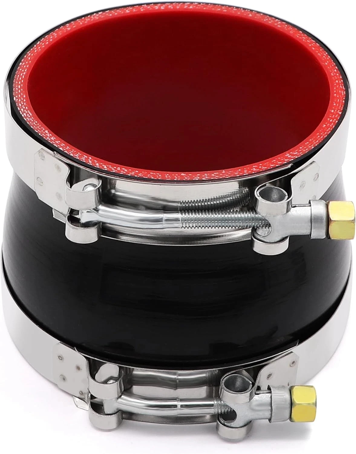 Straight Reducer Coupler Silicone Hose ID 4-Inch to 4-1/2Inch 4-Ply with Stainle