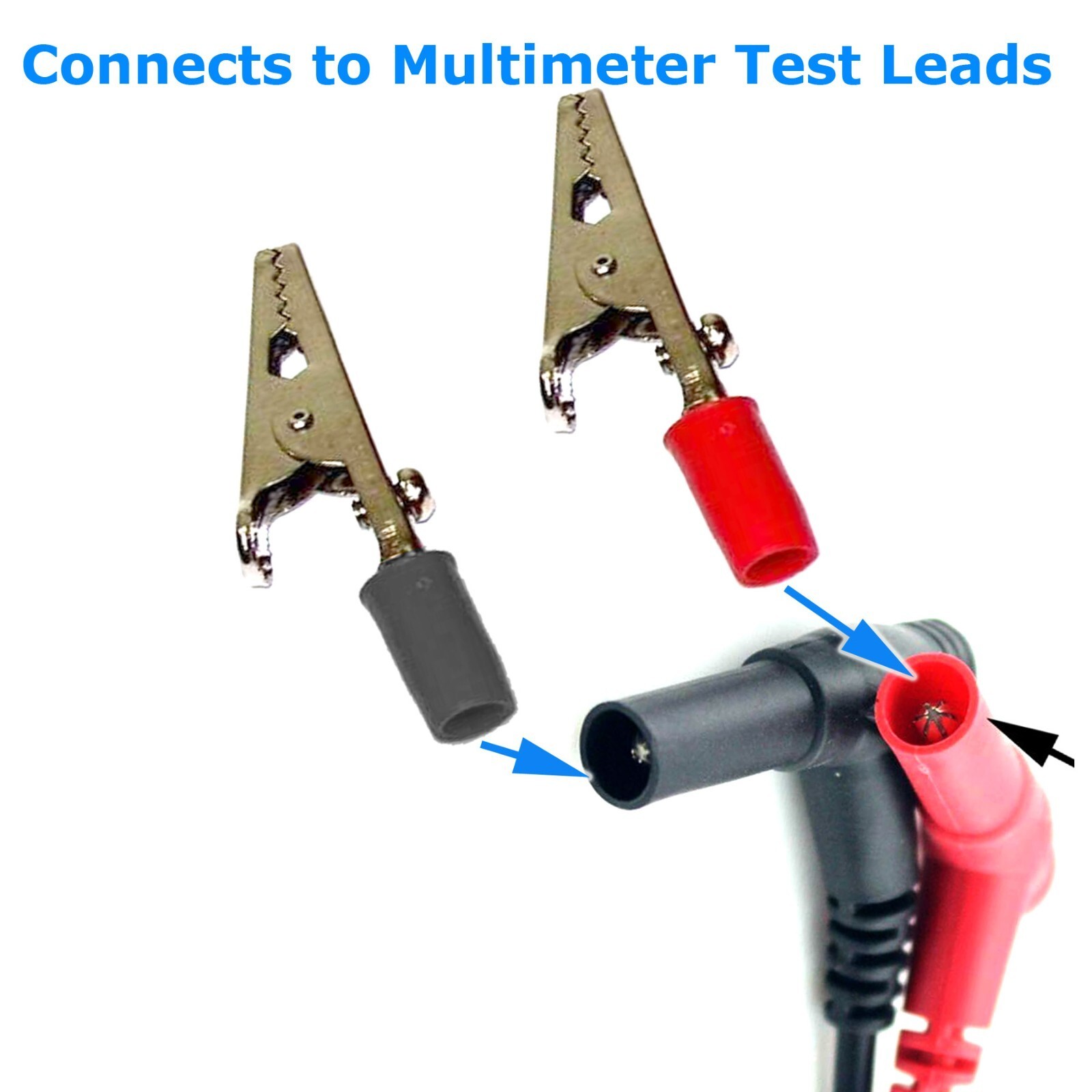 FOR Fluke Meter Electrical Alligator Clip Probes 1000V 20A Multimeter Test Leads