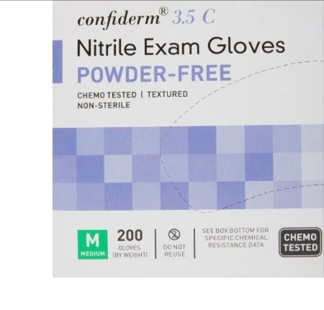 Exam Glove McKesson Confiderm® 3.5C Medium 200-Box/2000-Case-NonSterile Nitrile