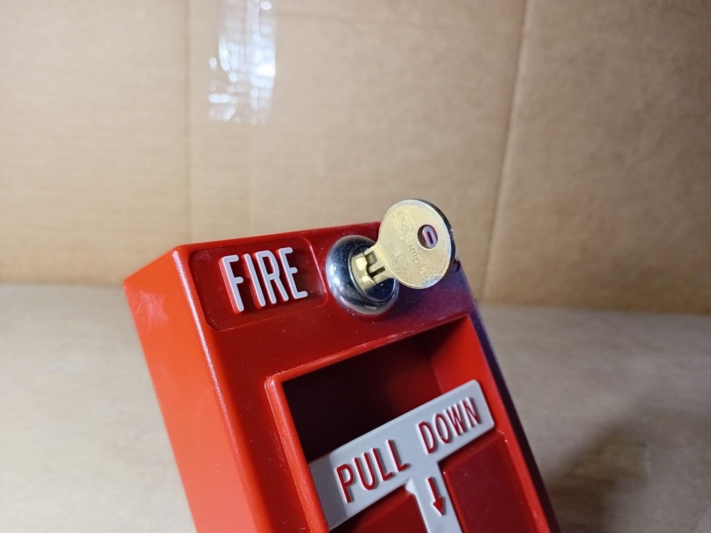 SURPLUS NEW SIMPLEX 4099-9001 Addressable Manual Pull Station – Safety