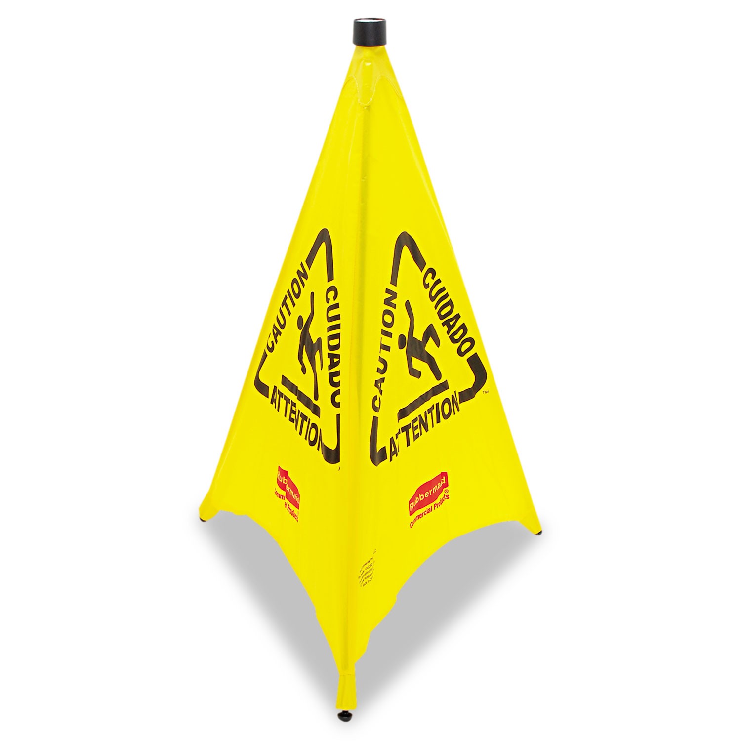 Rubbermaid? Commercial Three-Sided Caution, Wet Floor Safety Cone, 21w x 21d x 3