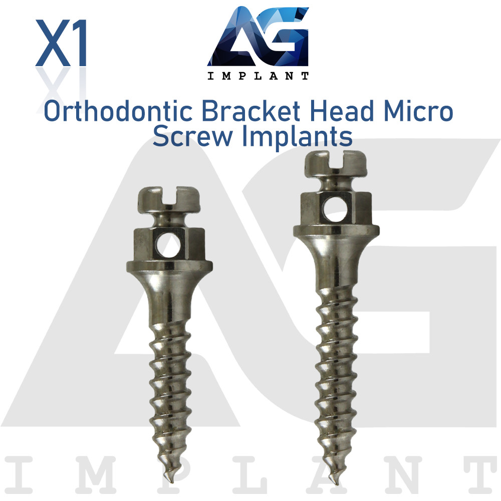 Self Drilling Orthodontic Bracket Head Micro Screw Driver Kit Dental Fixation