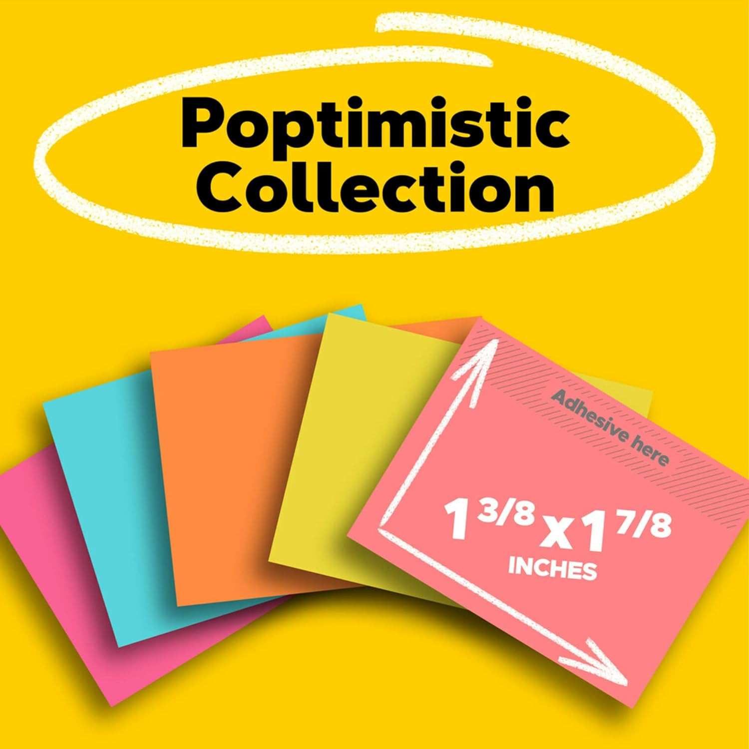Post-it Notes, 1.38 x 1.88 in, Poptimistic Collection, 24 Pads | School Suppl…