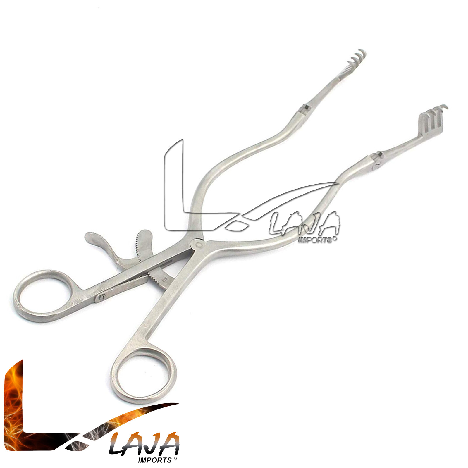 Beckman Weitlaner Retractor Self Retaining 12″ 4X4 SHARP-POINTS Surgical
