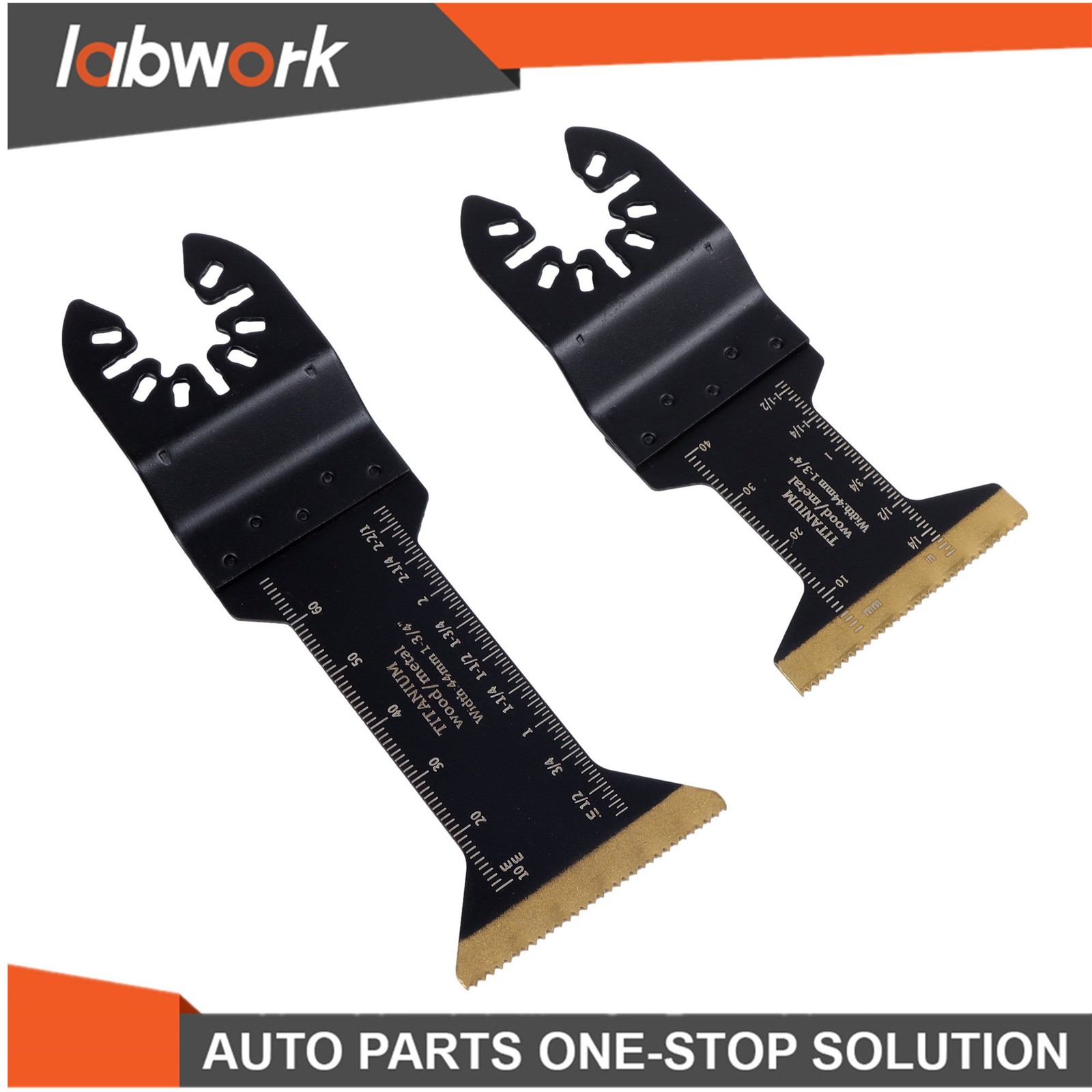 Labwork 12 Pcs Titanium Oscillating Saw Blades Extended Metal Cutting Blades