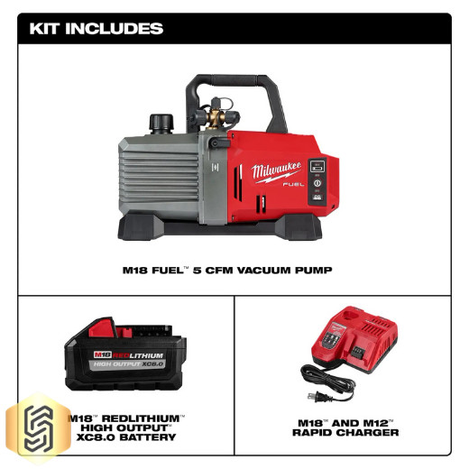 Milwaukee 2941-21 M18 FUEL 5 CFM Vacuum Pump Kit
