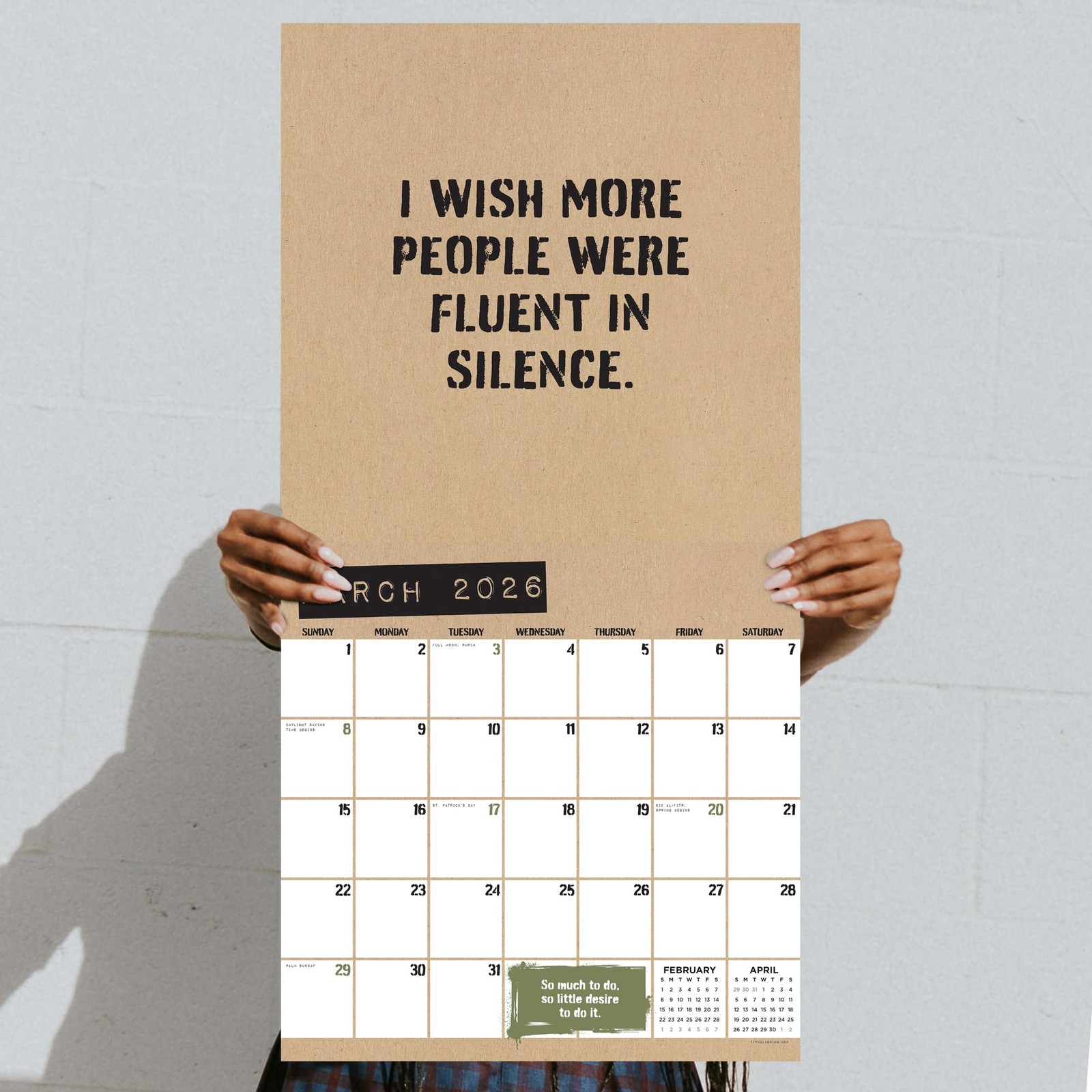 TF Publishing 2026 Anti-Affirmations Wall Wall, (2026)