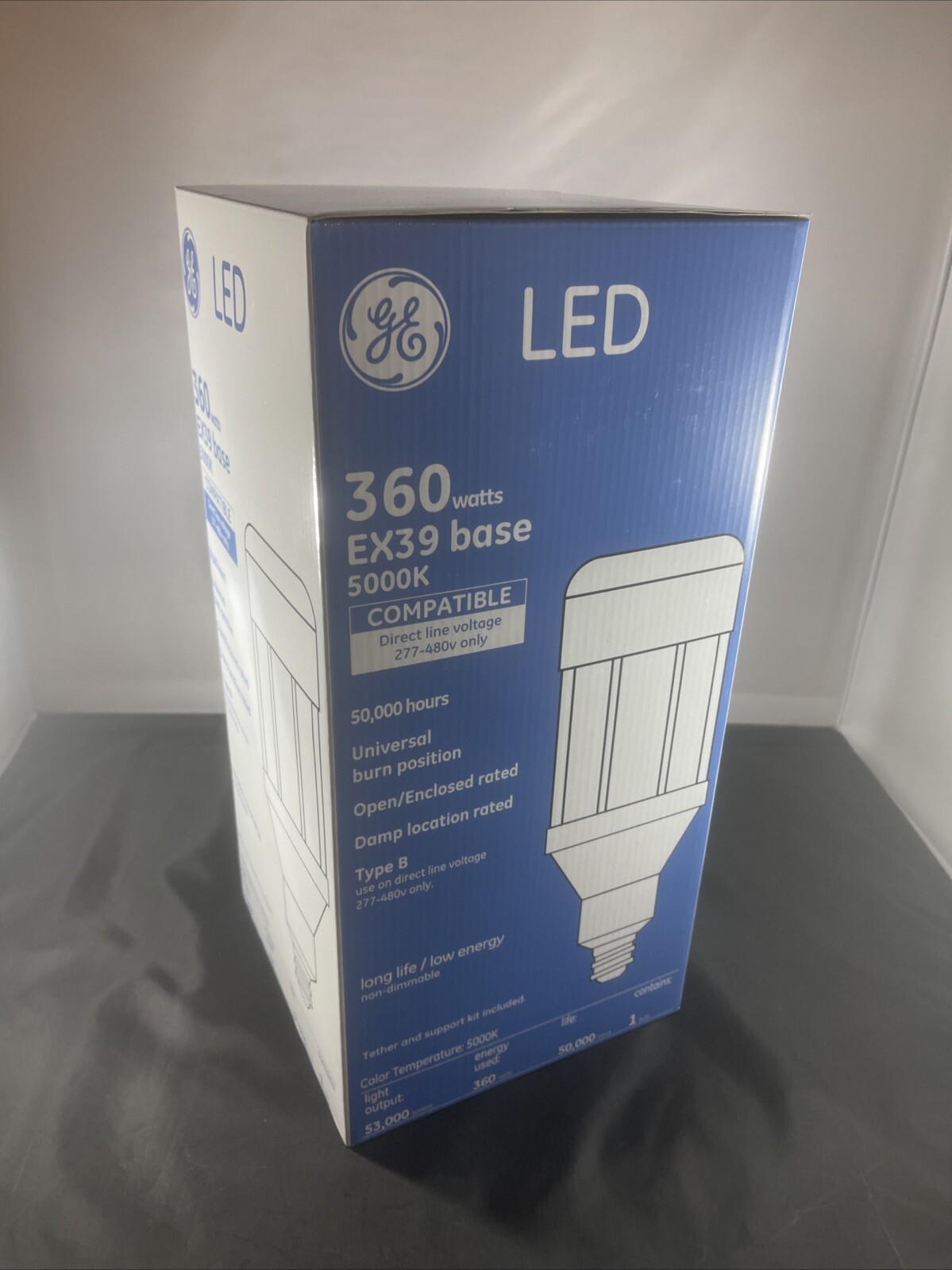 GE 51604 LED360ED37/750 360W LED Bulb 53k Lumens 5000k