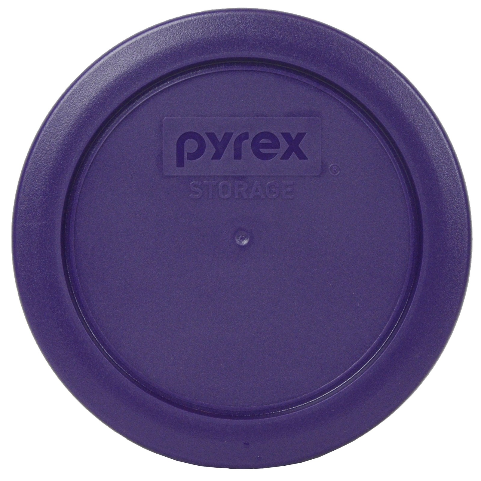 Pyrex 7200 2-Cup Glass Food Storage Bowl w/ 7200-PC Plum Purple Lid (2-Pack)