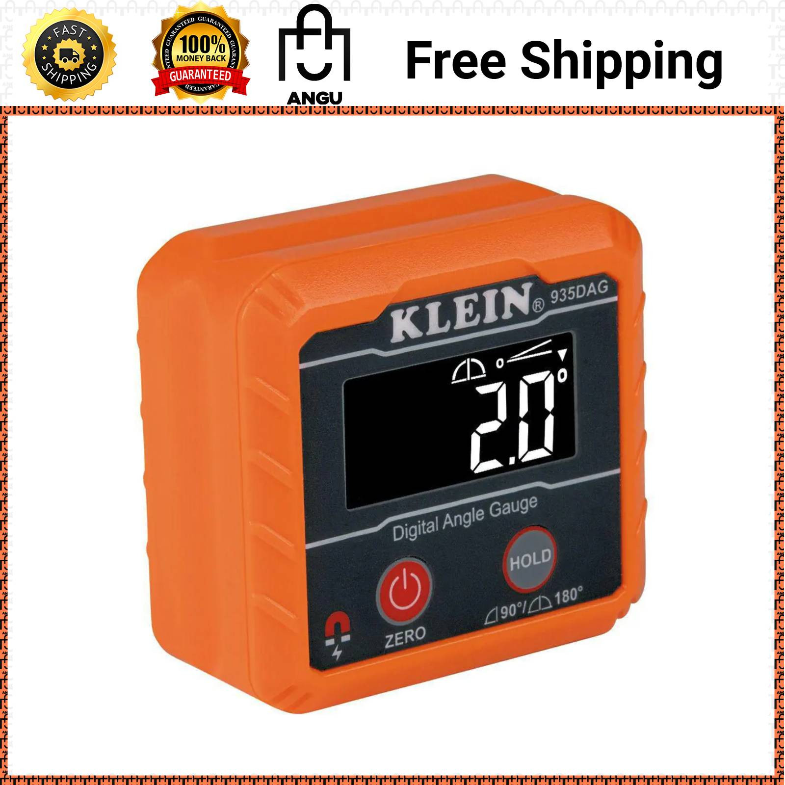 Klein Tools Digital Angle Finder Gauge and Digital Leveler Water/Dust Resistant