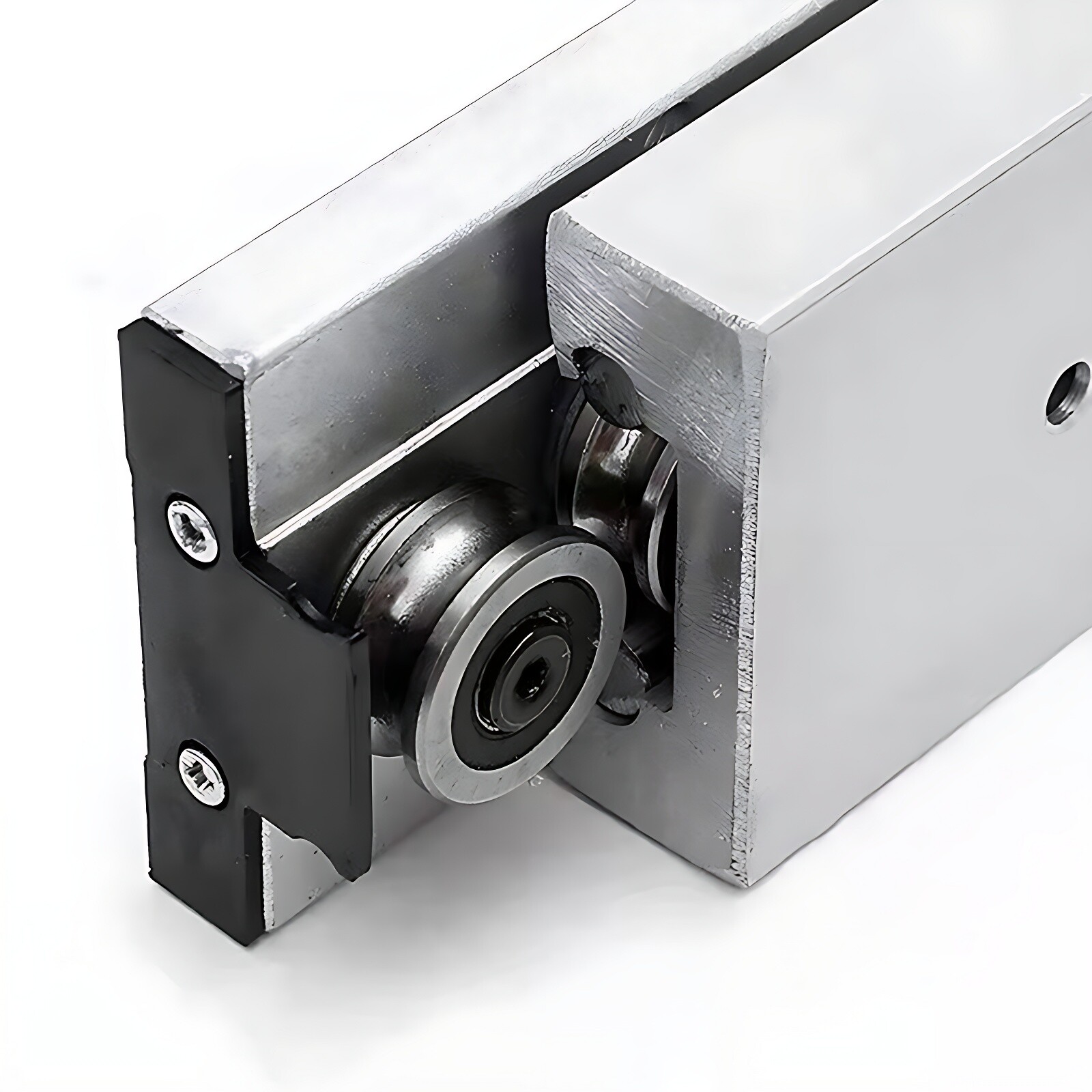 Built-In Dual-Axis Linear Rail Guide and Lock Sliders SGB10-SGB35 3/4/5 Wheel