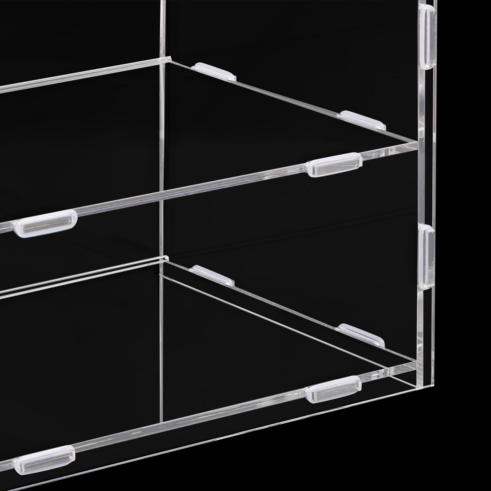 3-Tier Clear Acrylic Display Case 18.7 × 8.5 × 14.8 in For Funko Pop