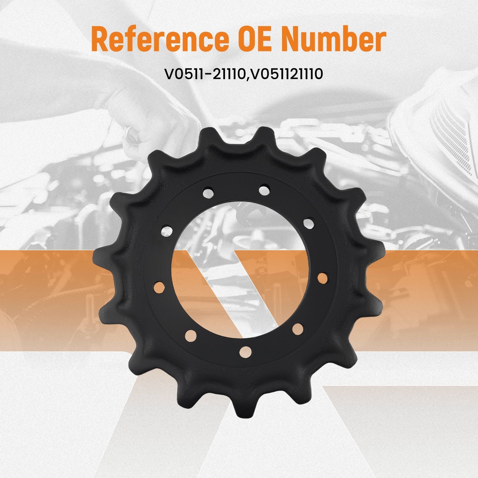 Sprocket Undercarriage Part For Kubota SVL75, 75C, SVL75-2, SVL75-2C V0511-21110