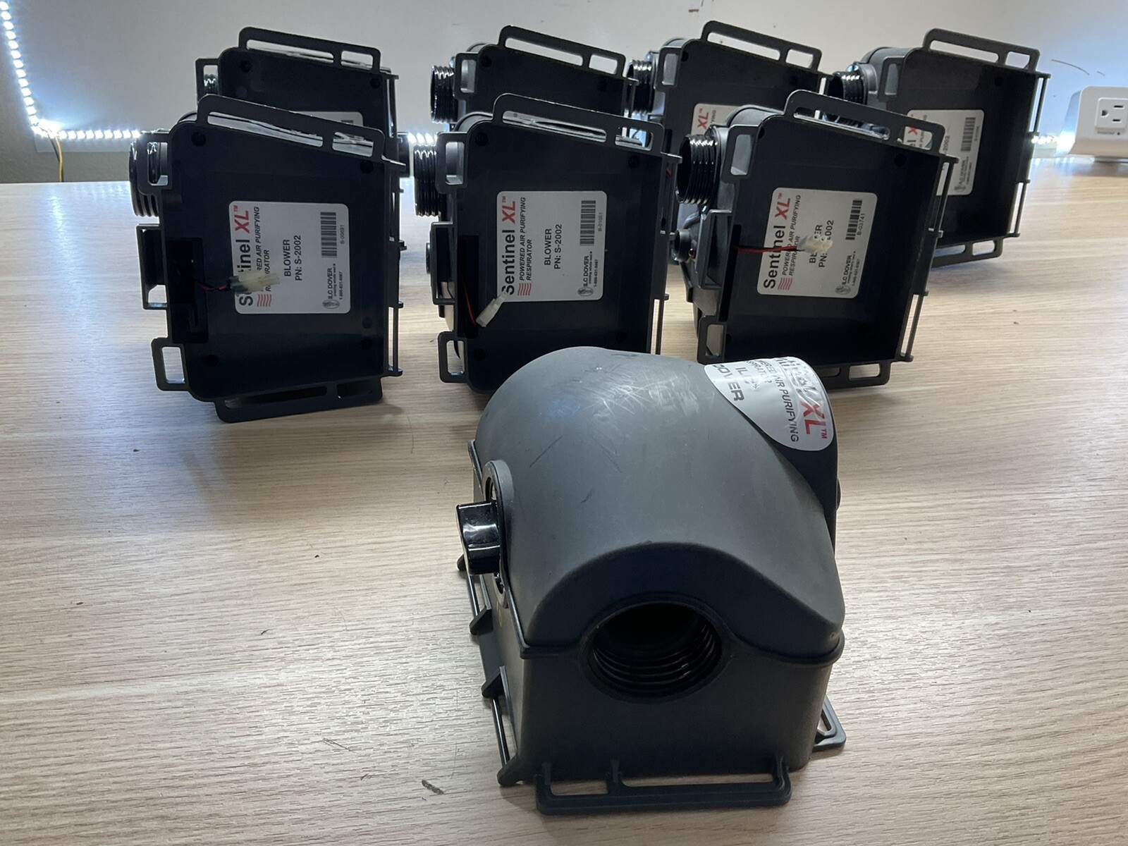 ILC DOVER SENTINEL XL S-2002 PAPR CBRN Pump /LOT OF 8/FRA979