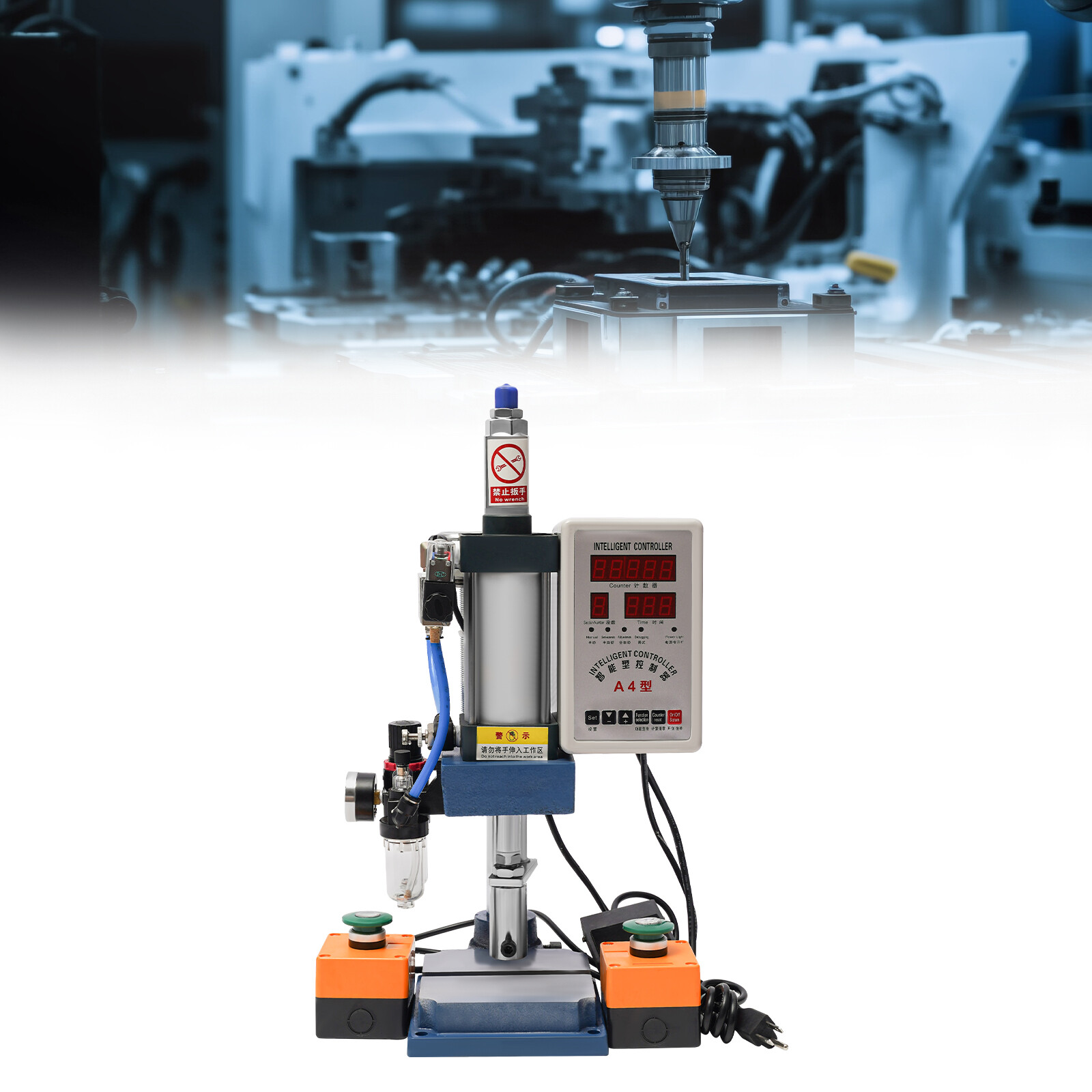 440lb Adjustable Pneumatic Punch Press Machine With Microcomputer Control