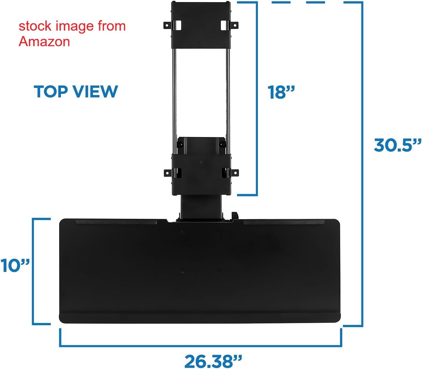 Mount-It MI-7135 Adjustable Under Desk Keyboard Tray New Open Box Complete Black