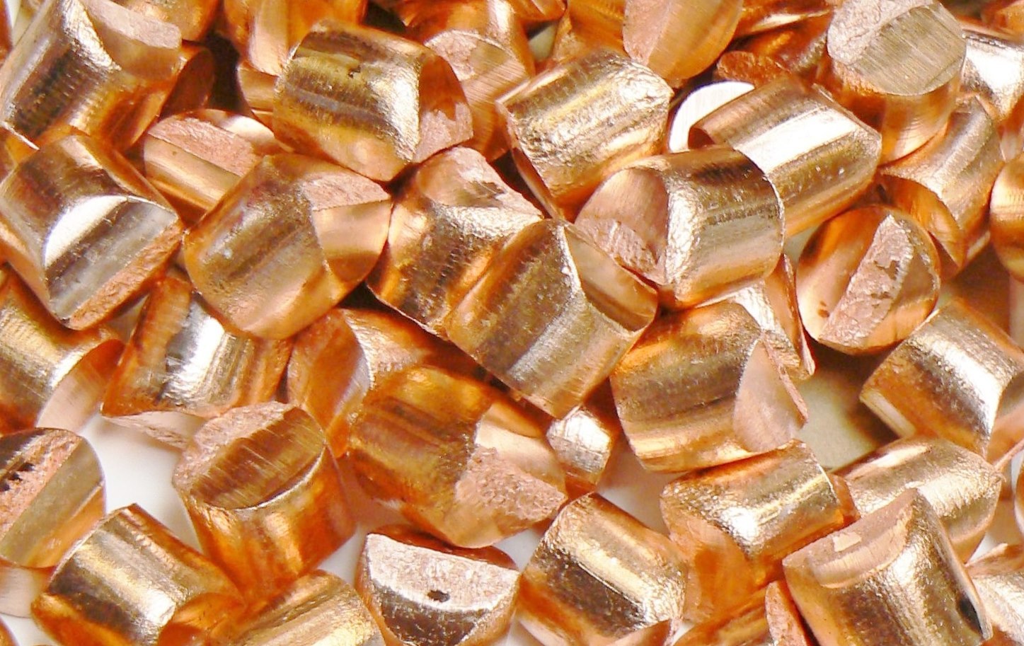 Pure Copper 99.99% Oxygen Free Cu Metal Anode Slugs Melt Casting Alloy 5 Pounds