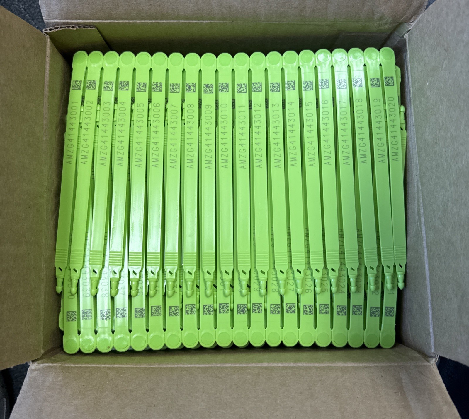 TydenBrooks 7″ Shipping Seals V30032B00-02-AMZG, Green Plastic Truck Tie 1000PK