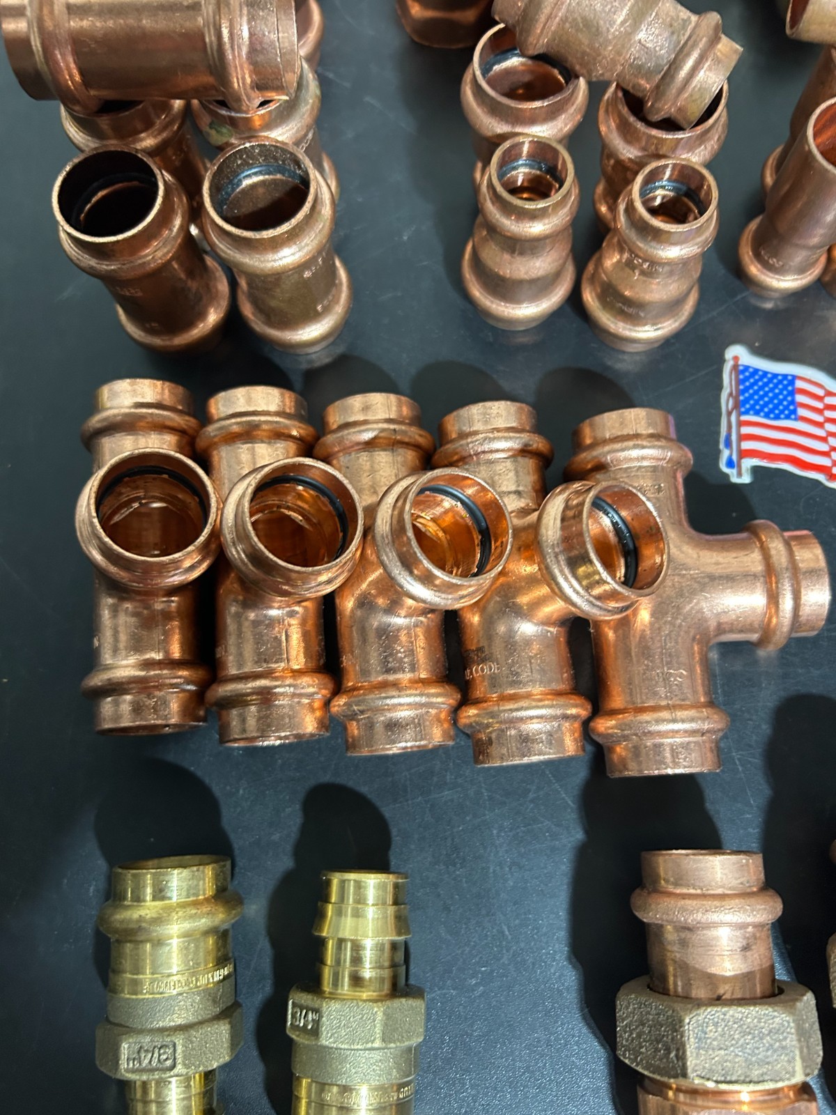 PROPRESS NIBCO VIEGA COPPER PRO PRESS FITTINGS 3/4″ NIB. MADE IN USA QTY 71
