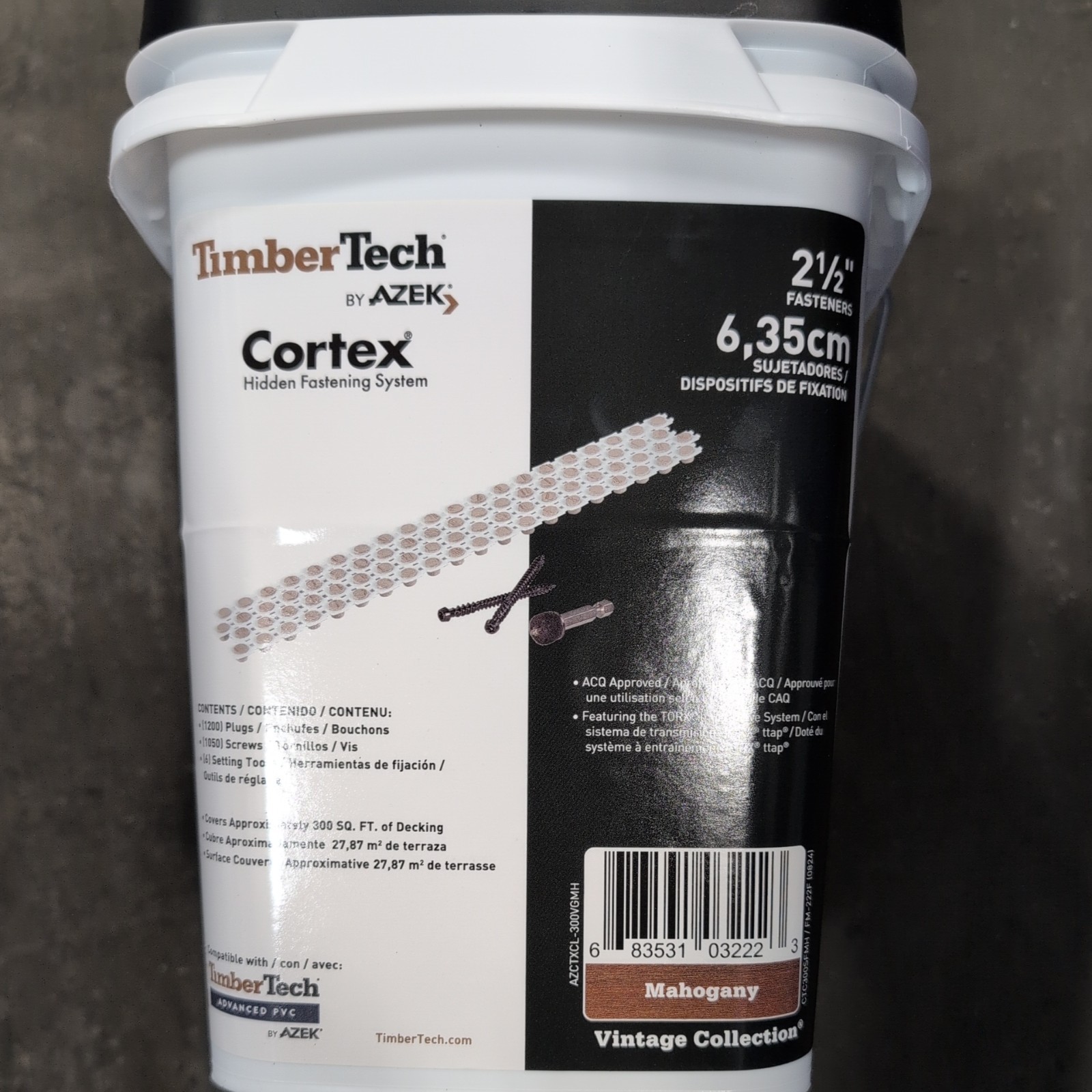 Timbertech Collated Cortex For AZEK Mahogany Compos Decking System 300 Sq Ft.