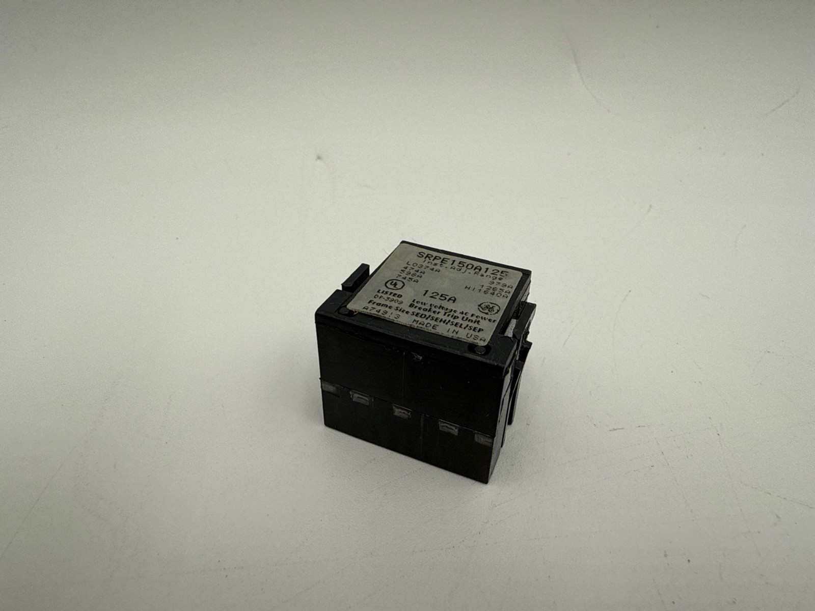 GE SRPE150A125 Rating Plug 125A SRPE150 125 Amp Frame SEDA SEHA SELA SEPA Used
