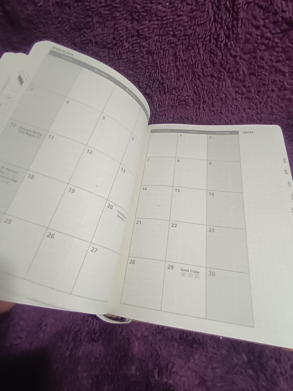 POPRUN TIME WORKS WONDERS WEEKLY NOTEBOOK PLANNER 2024 9×7 Beige Colored