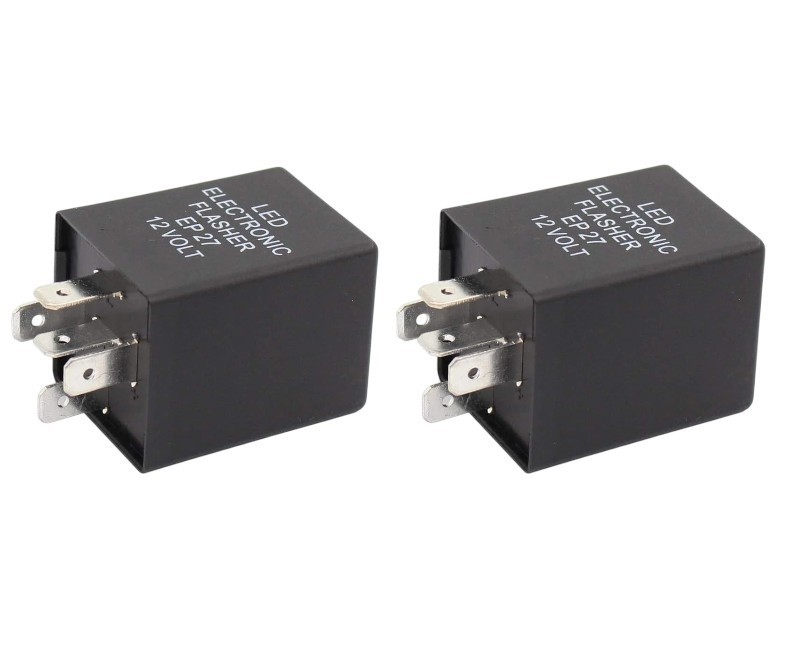 2pcs 5-Pin 12V EP27 FL27 Electronic LED Flasher Relay for Car Vehicle LED Turn