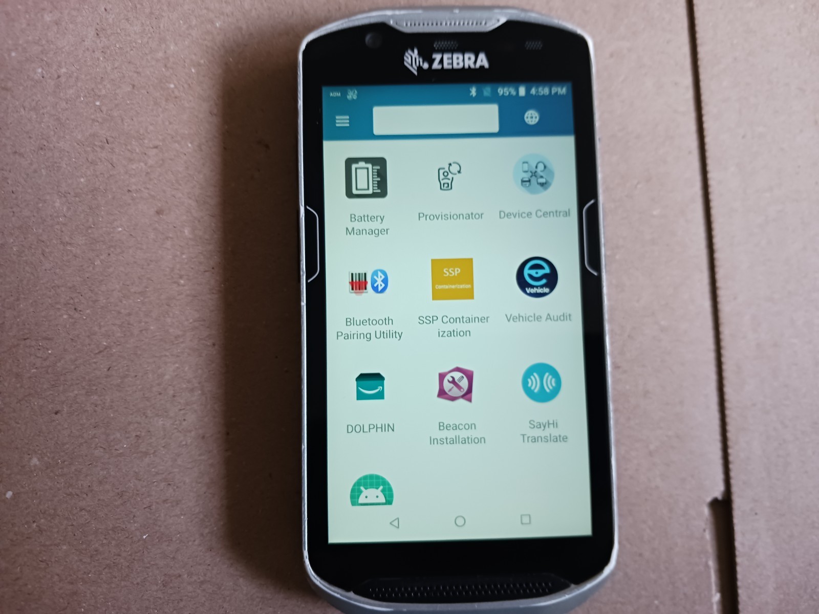 Zebra TC57HO Handheld Mobile Computer Barcode Scanner