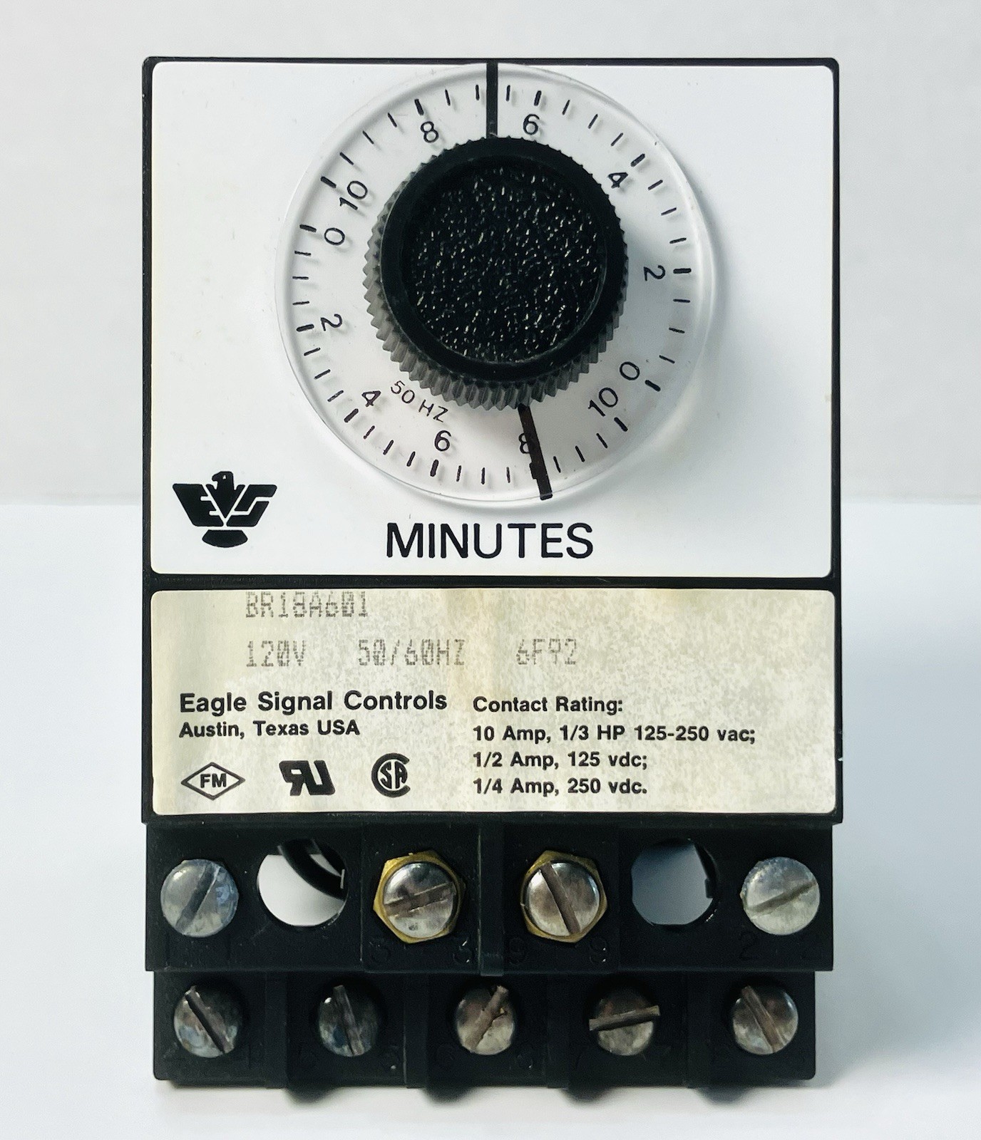 Danaher BR18A6 Eagle Signal Timer 0-10min 120V-AC – BRAND NEW!!!