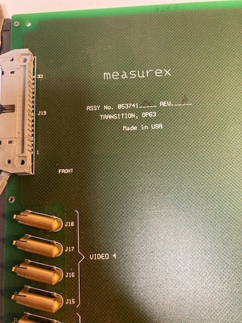 Measurex Honeywell 05374100 Transition GP63