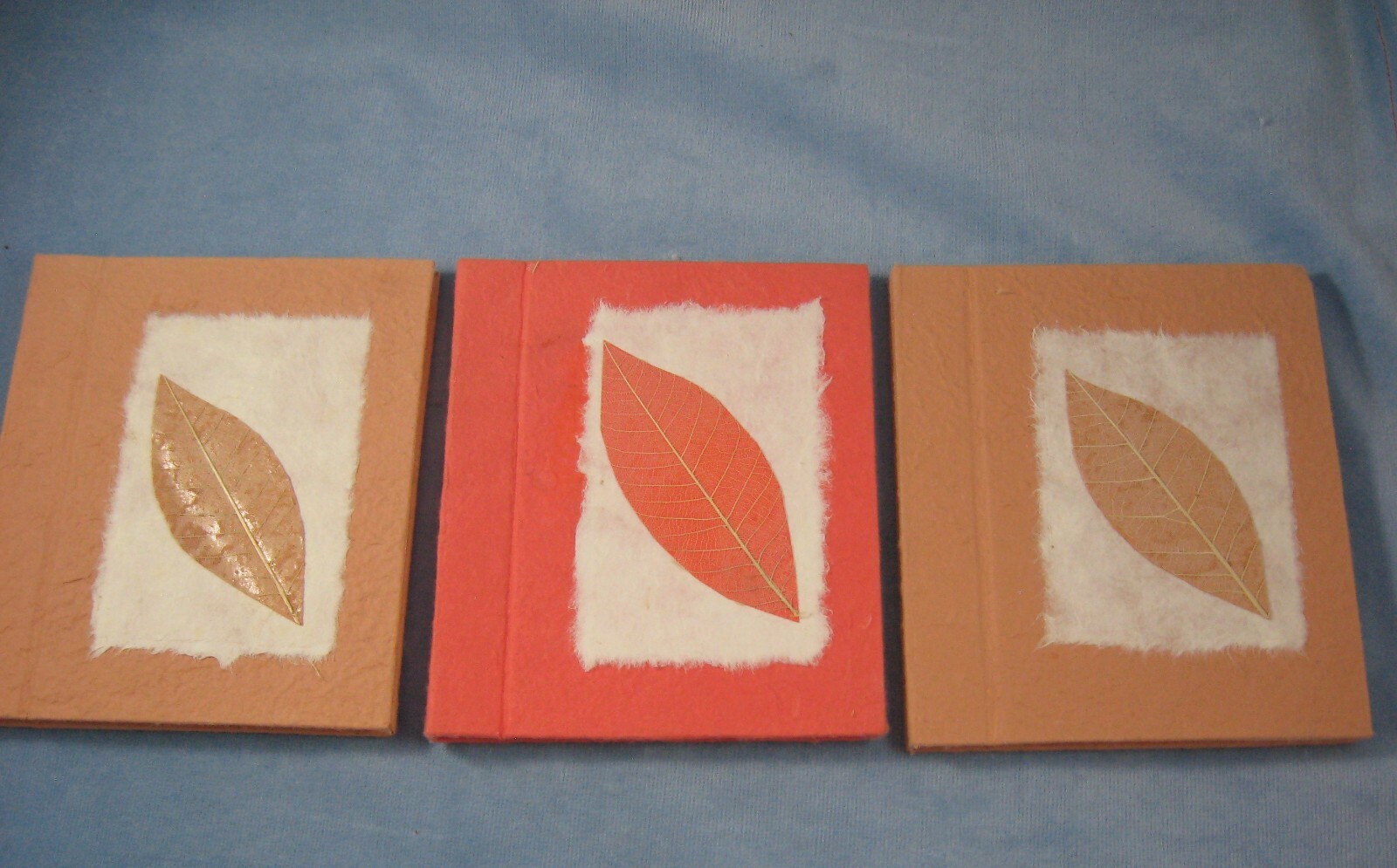 5 Handmade Natural Paper Blank Book-Journal-Diary-Notepad-Dream Book-Memo NOS