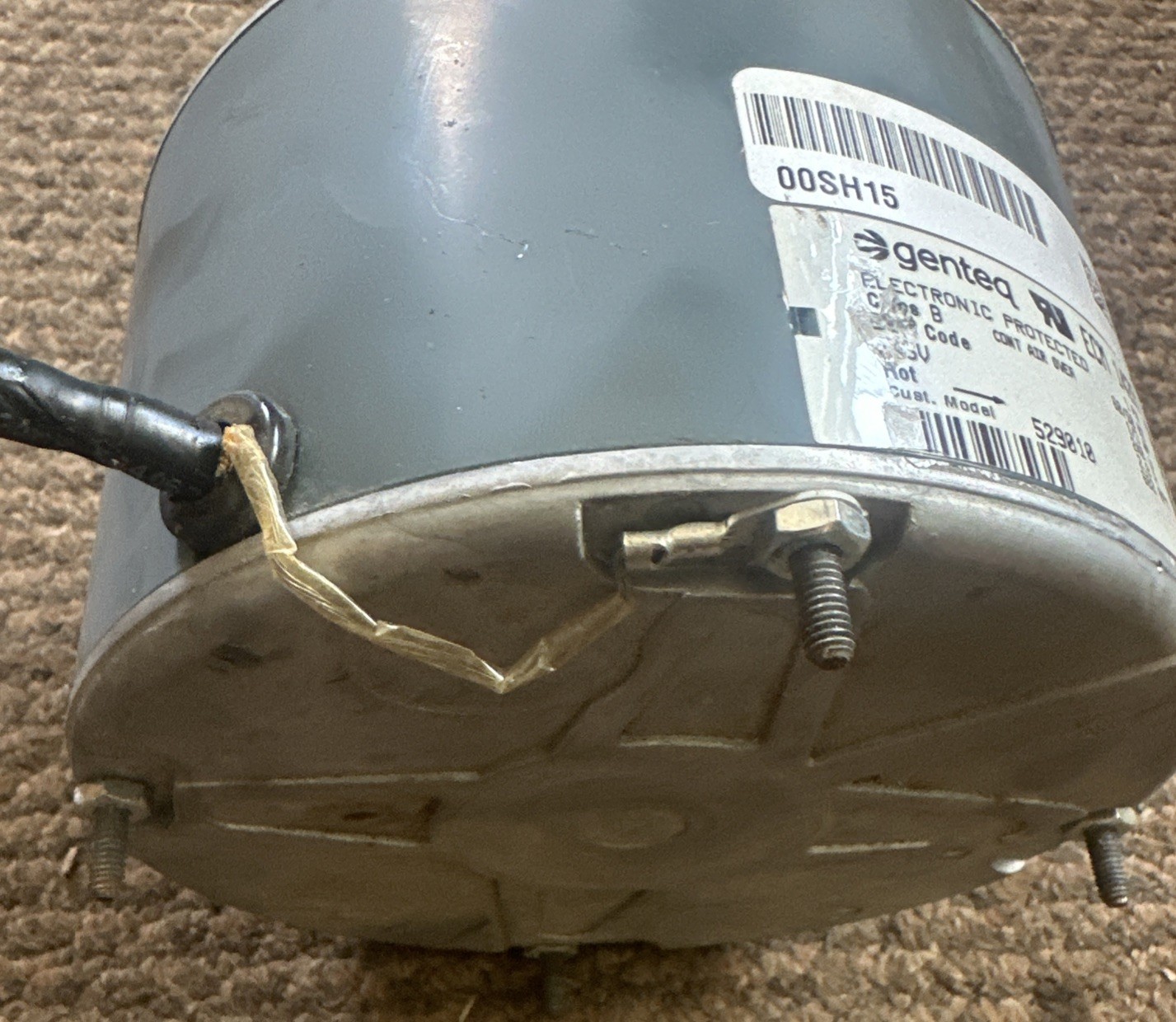 Genteq 00SH15 motor ECM 142R 5SME39HS HE061 240v 1/3hp 529010
