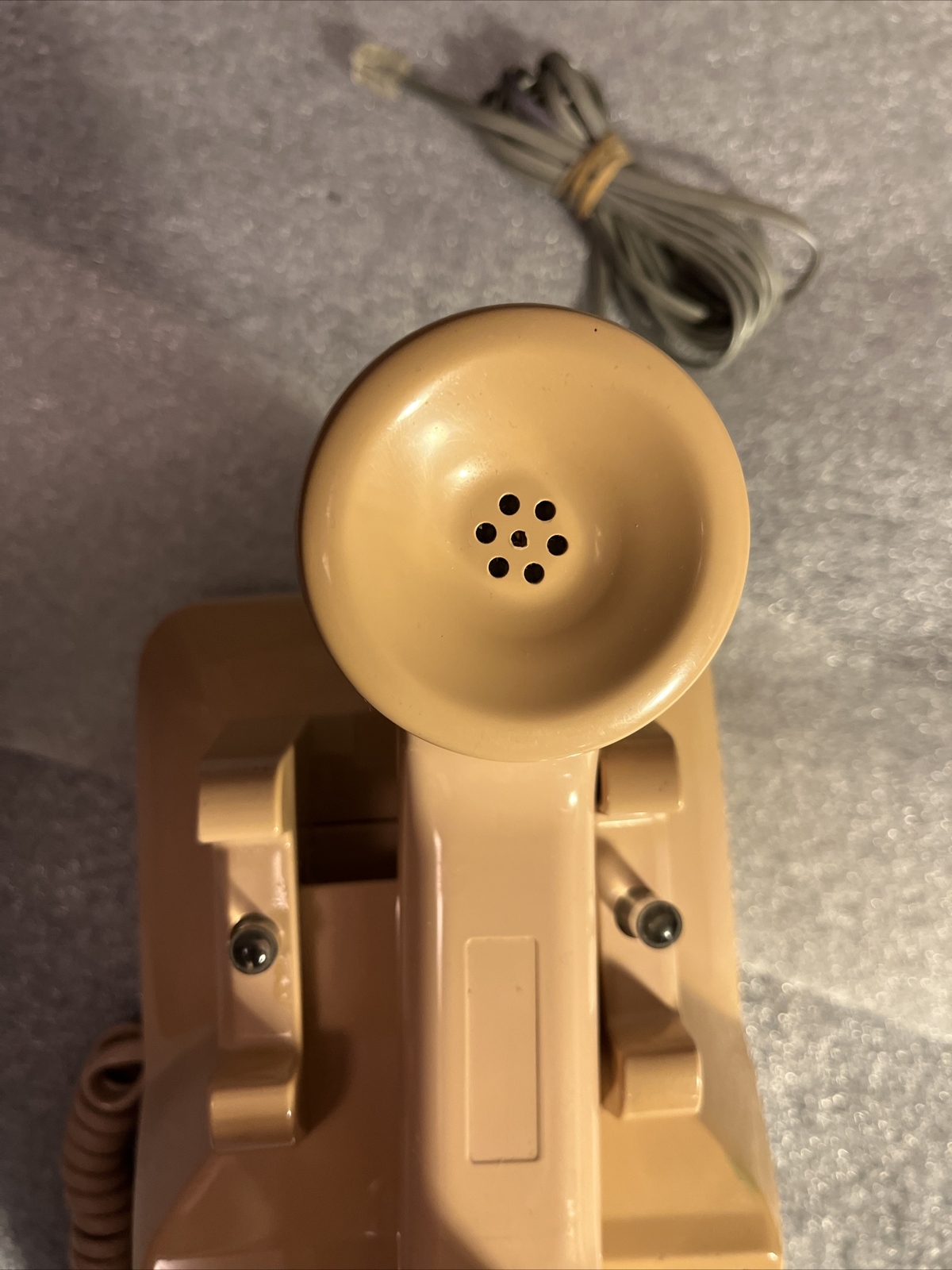 ITT RFC-SLT Light Beige Vintage Push-button Dial Defense Telephone (Tested)