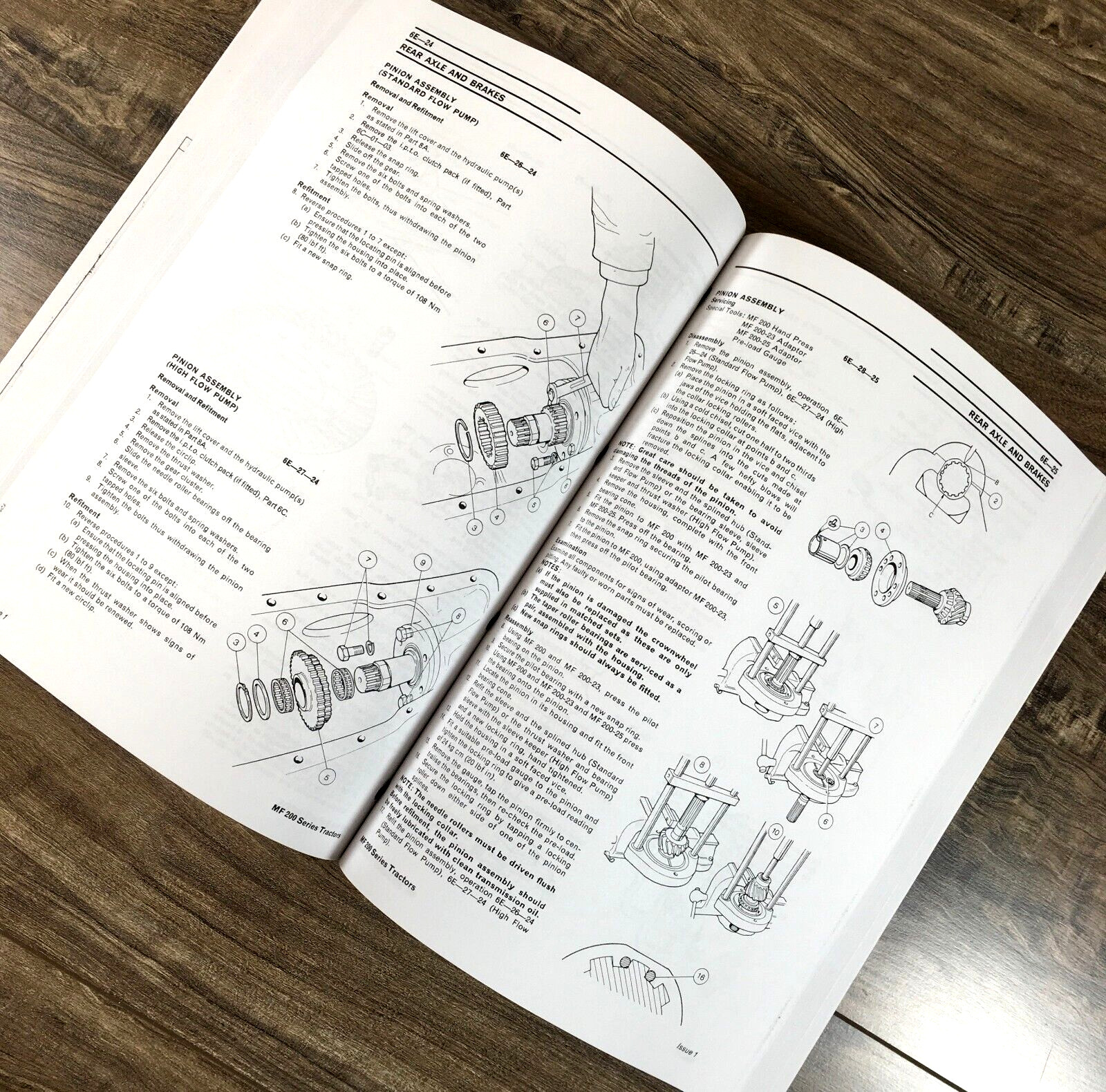 Massey Ferguson MF 200 Series MF 270 283 Tractor Service Manual Repair Workshop